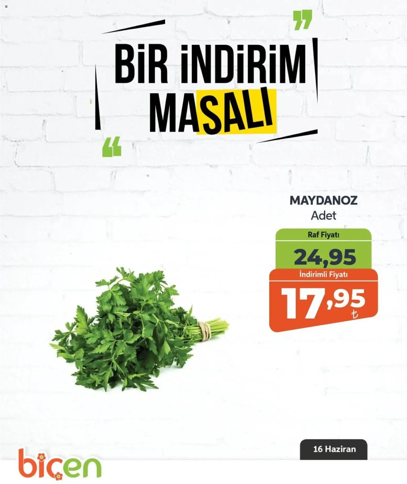 Biçen Market - Bir İndirim MaSalı - sebze