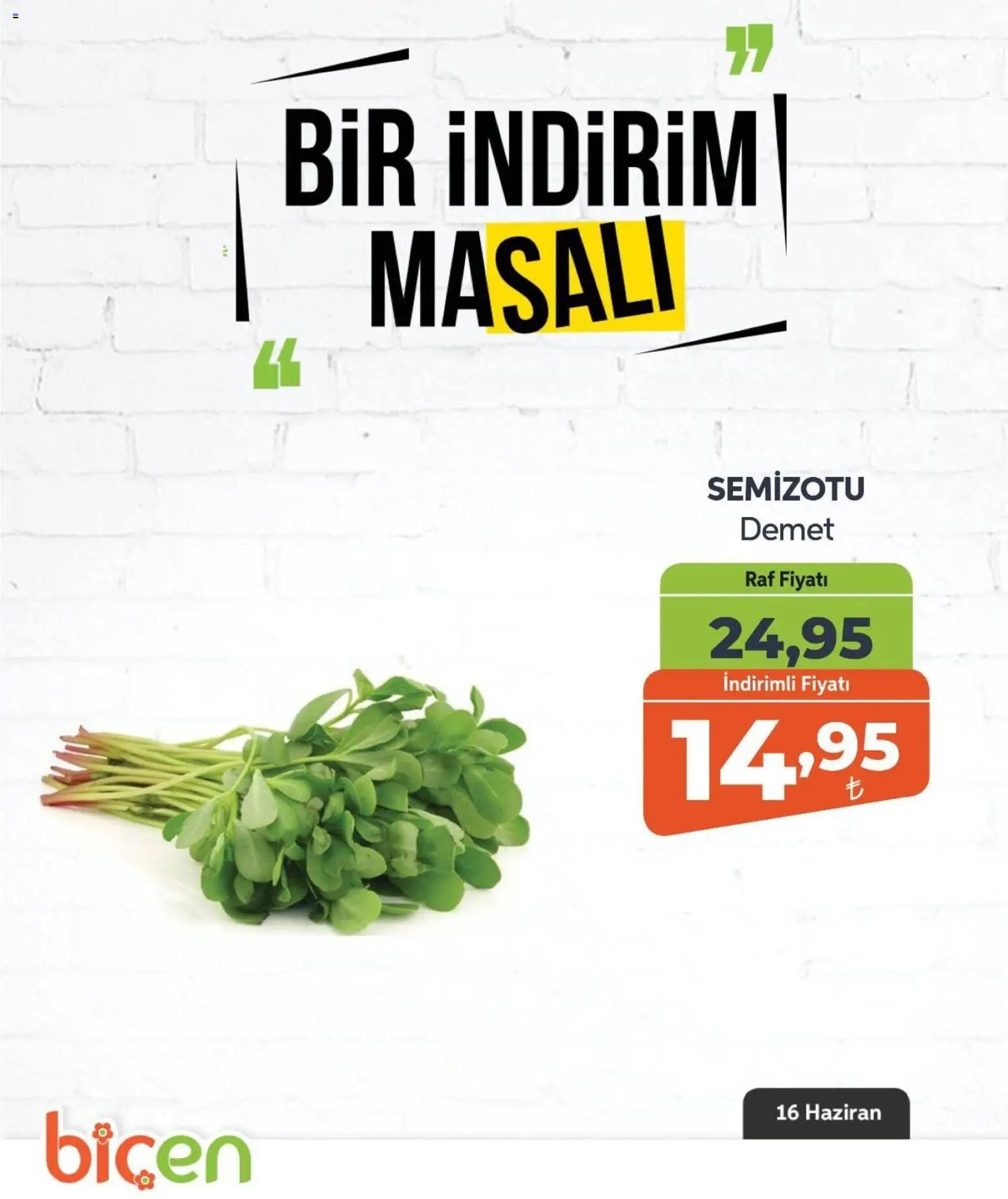 Biçen Market - Bir İndirim MaSalı - sebze