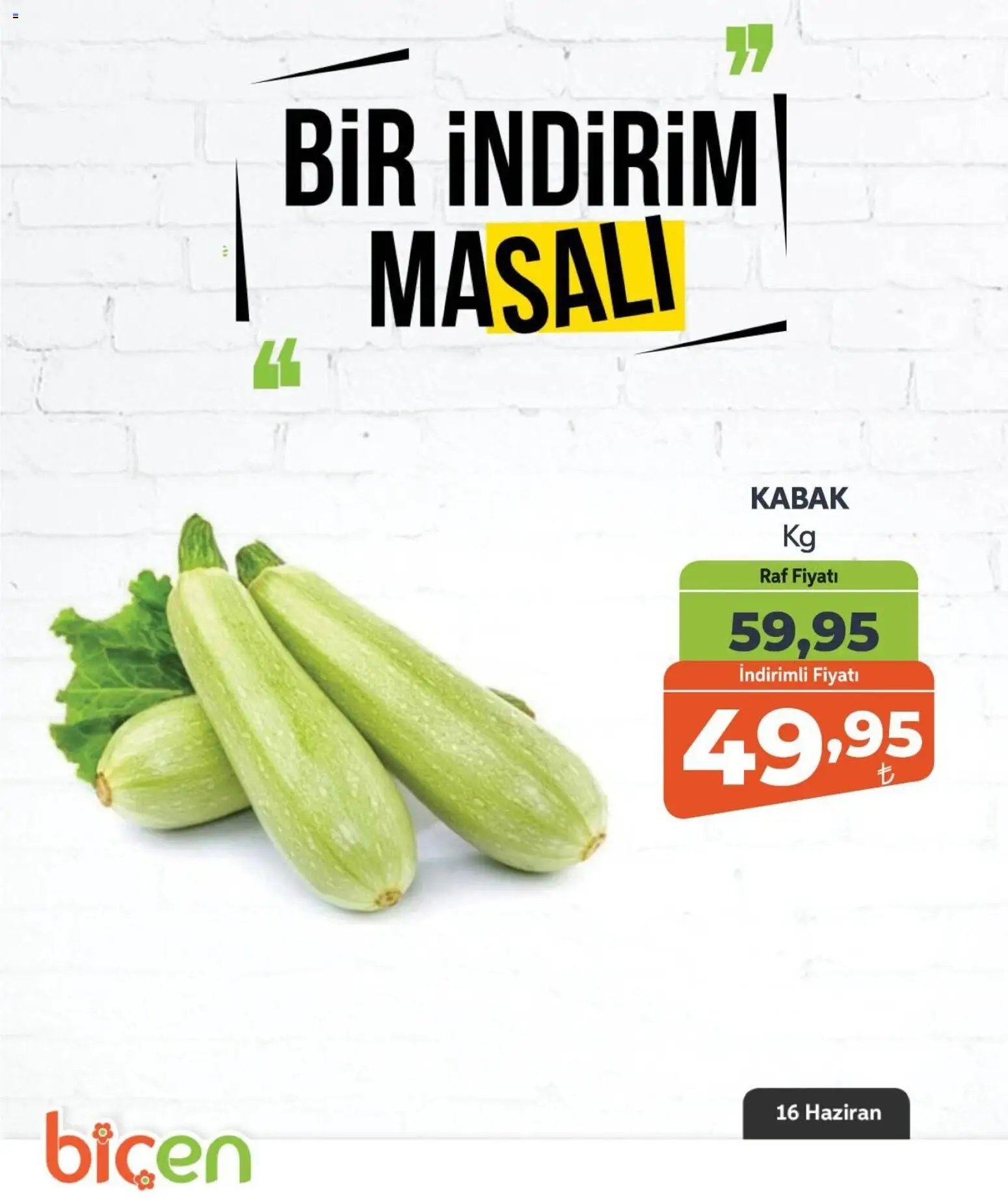 Biçen Market - Bir İndirim MaSalı - sebze