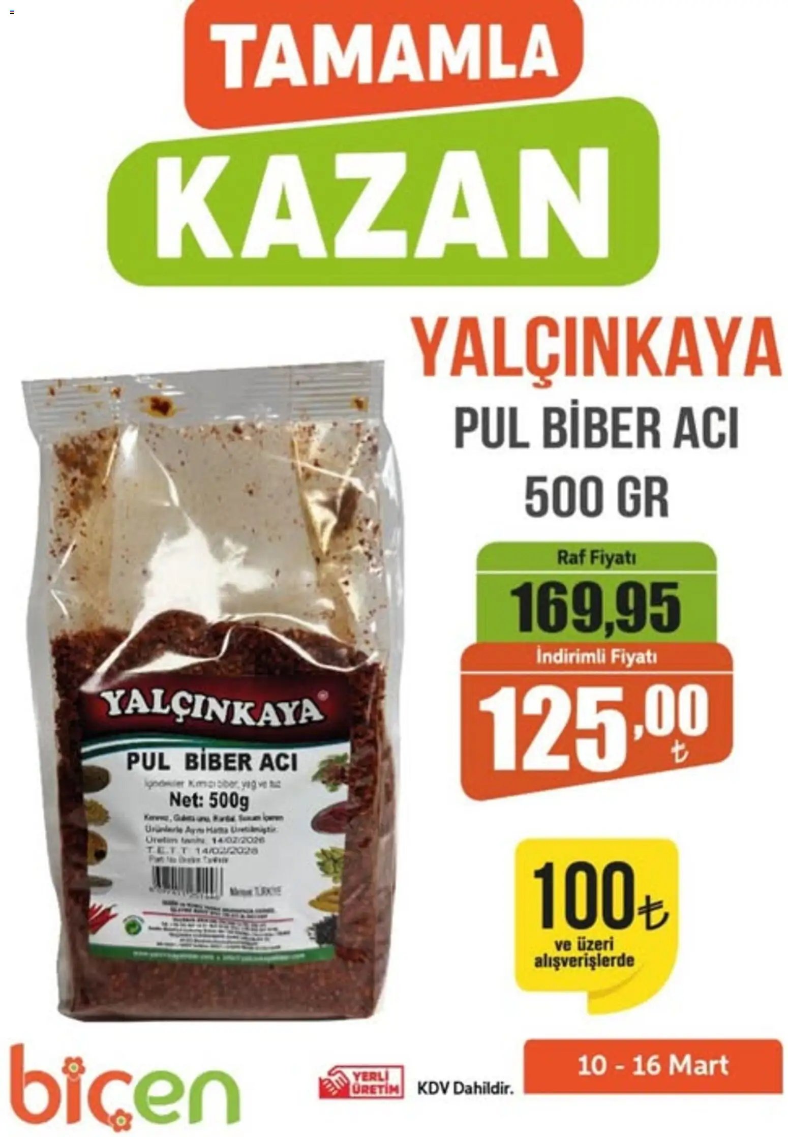 Biçen Market - Tamamla Kazan