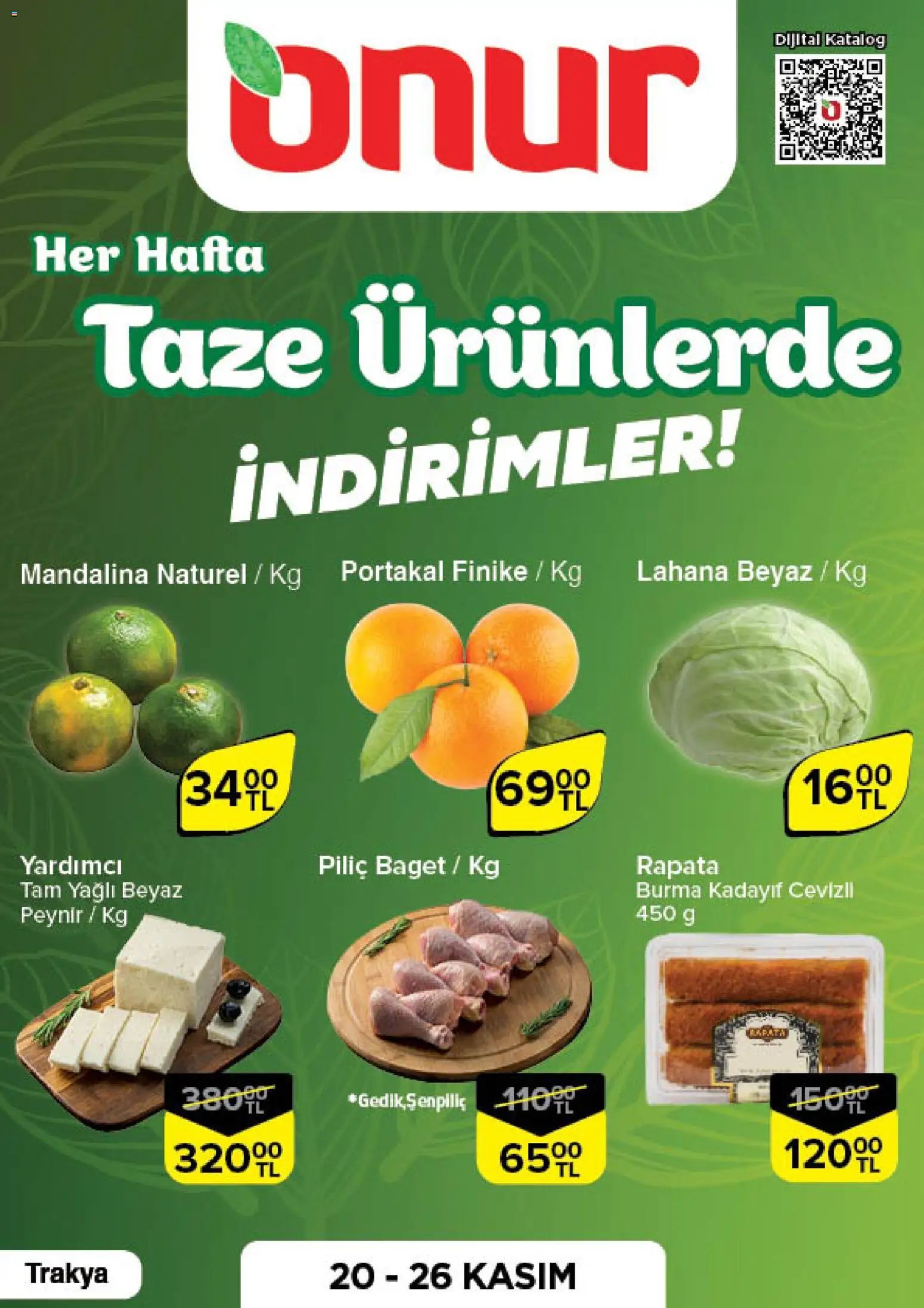 Onur Market Taze Ürünlerde İndirimler - Trakya