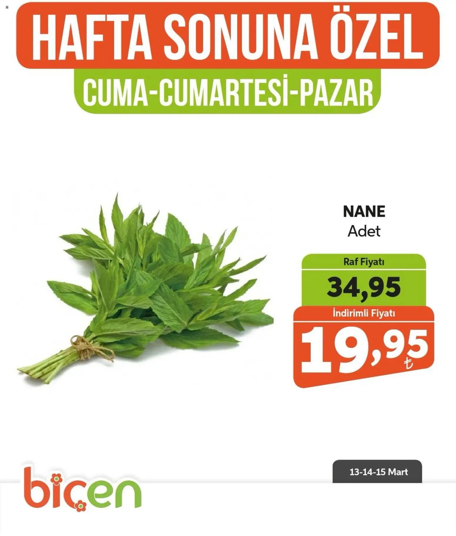 Biçen Market - Bir İndirim MaSalı - sebze