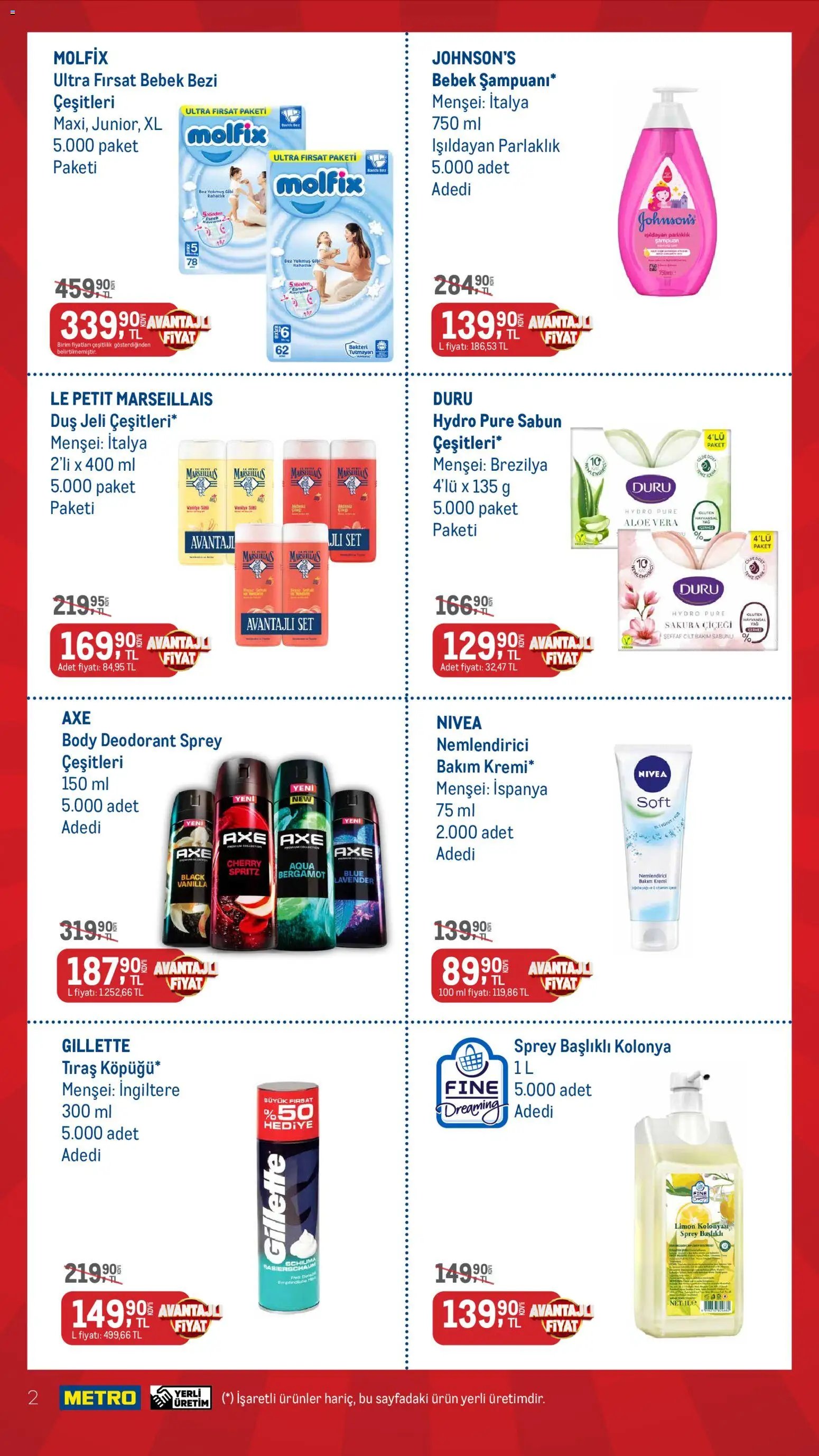 Metro - Kişisel Bakım ve Temizlik Ürünleri