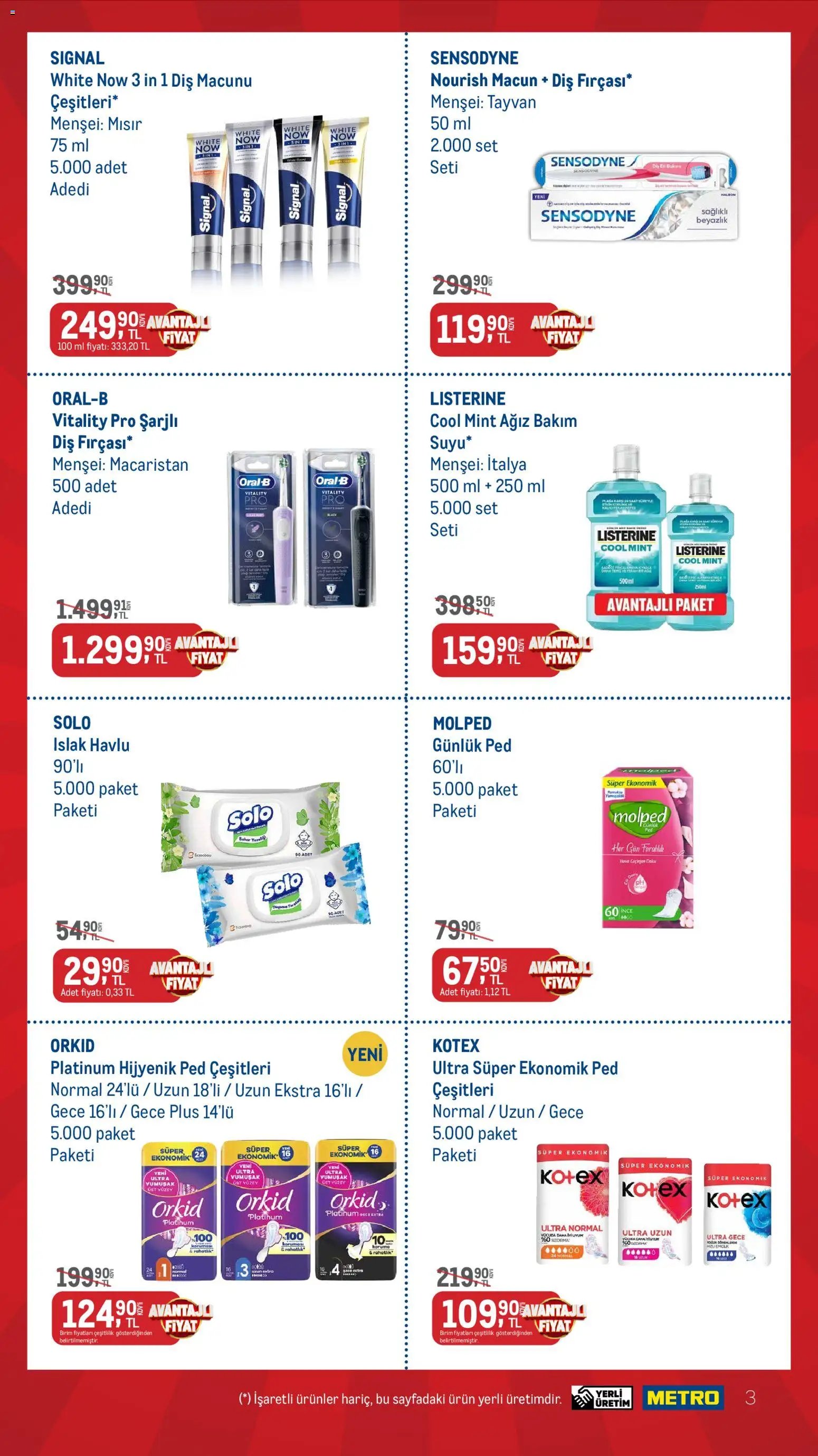 Metro - Kişisel Bakım ve Temizlik Ürünleri