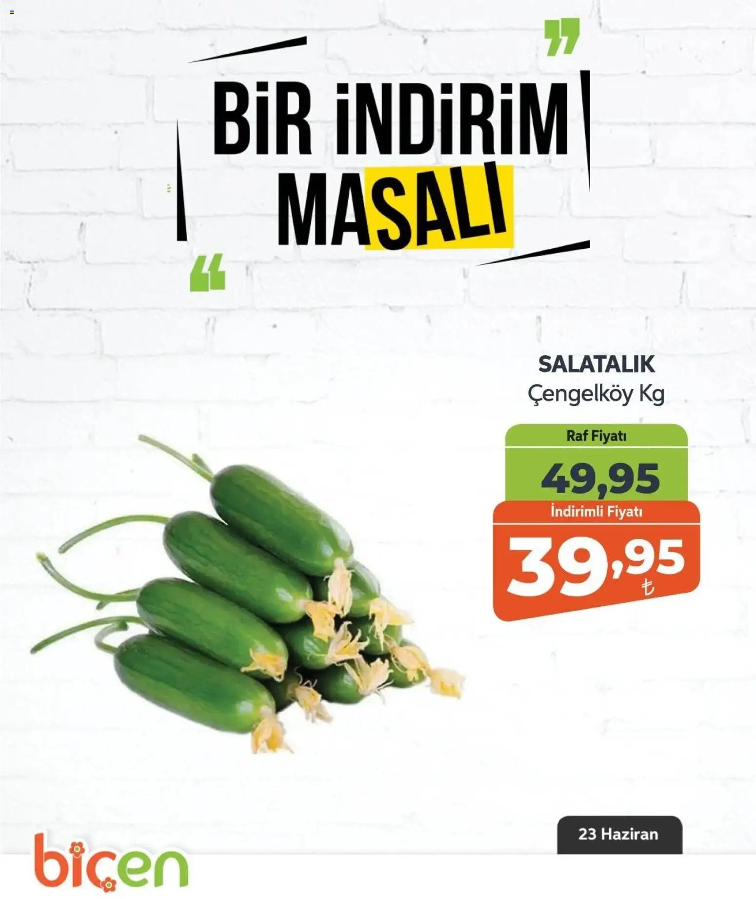 Biçen Market - Bir İndirim MaSalı - sebze