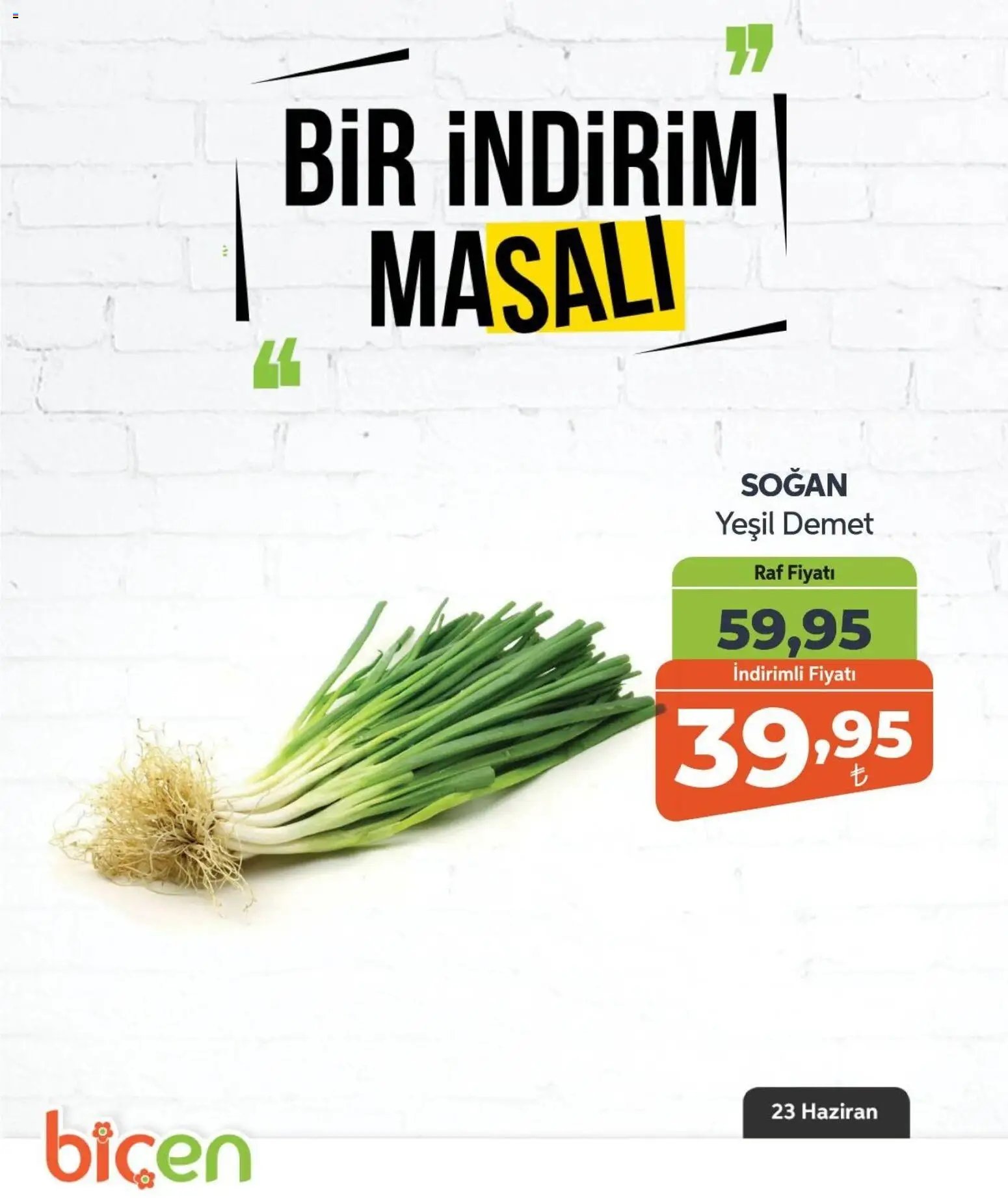 Biçen Market - Bir İndirim MaSalı - sebze