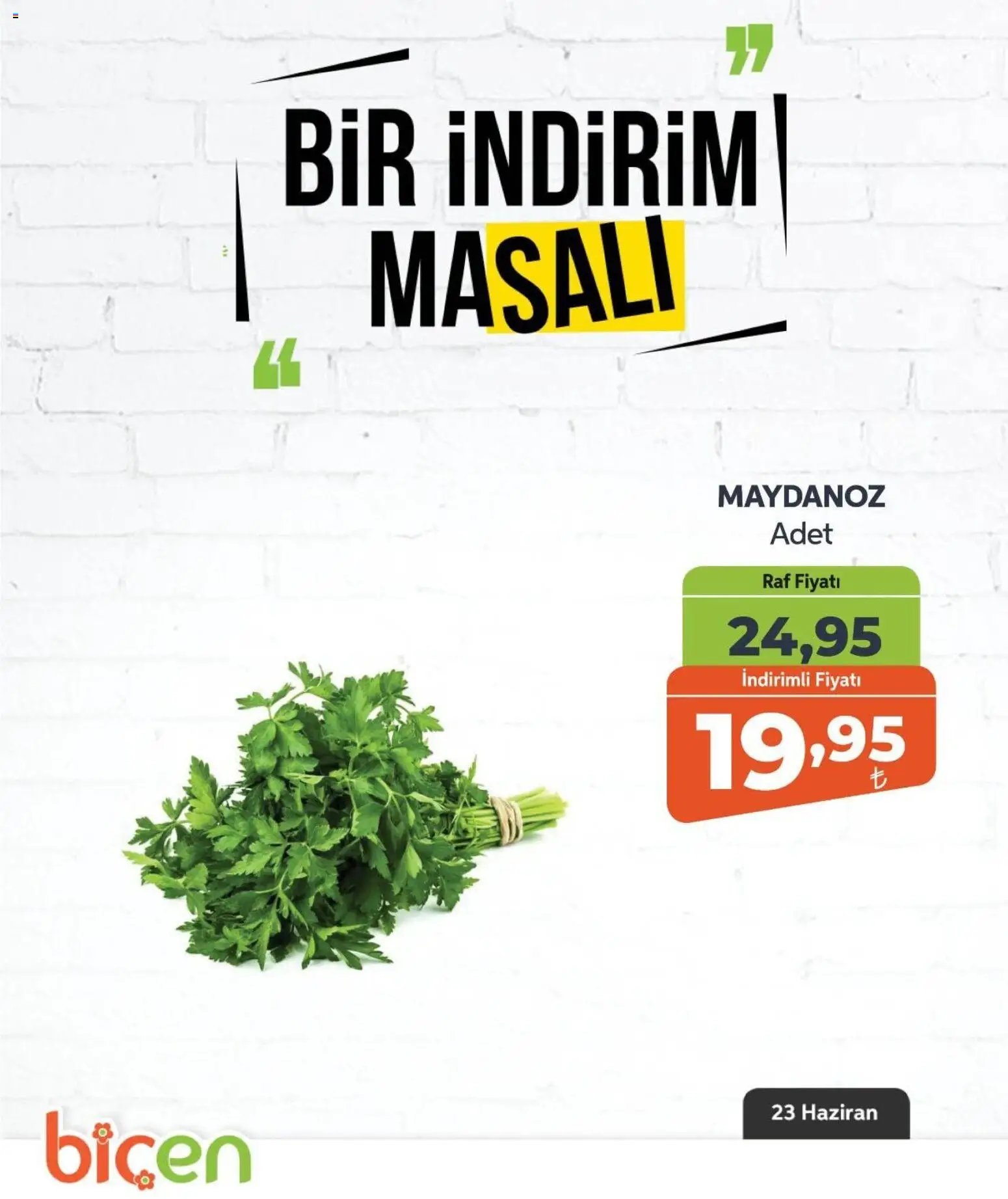 Biçen Market - Bir İndirim MaSalı - sebze