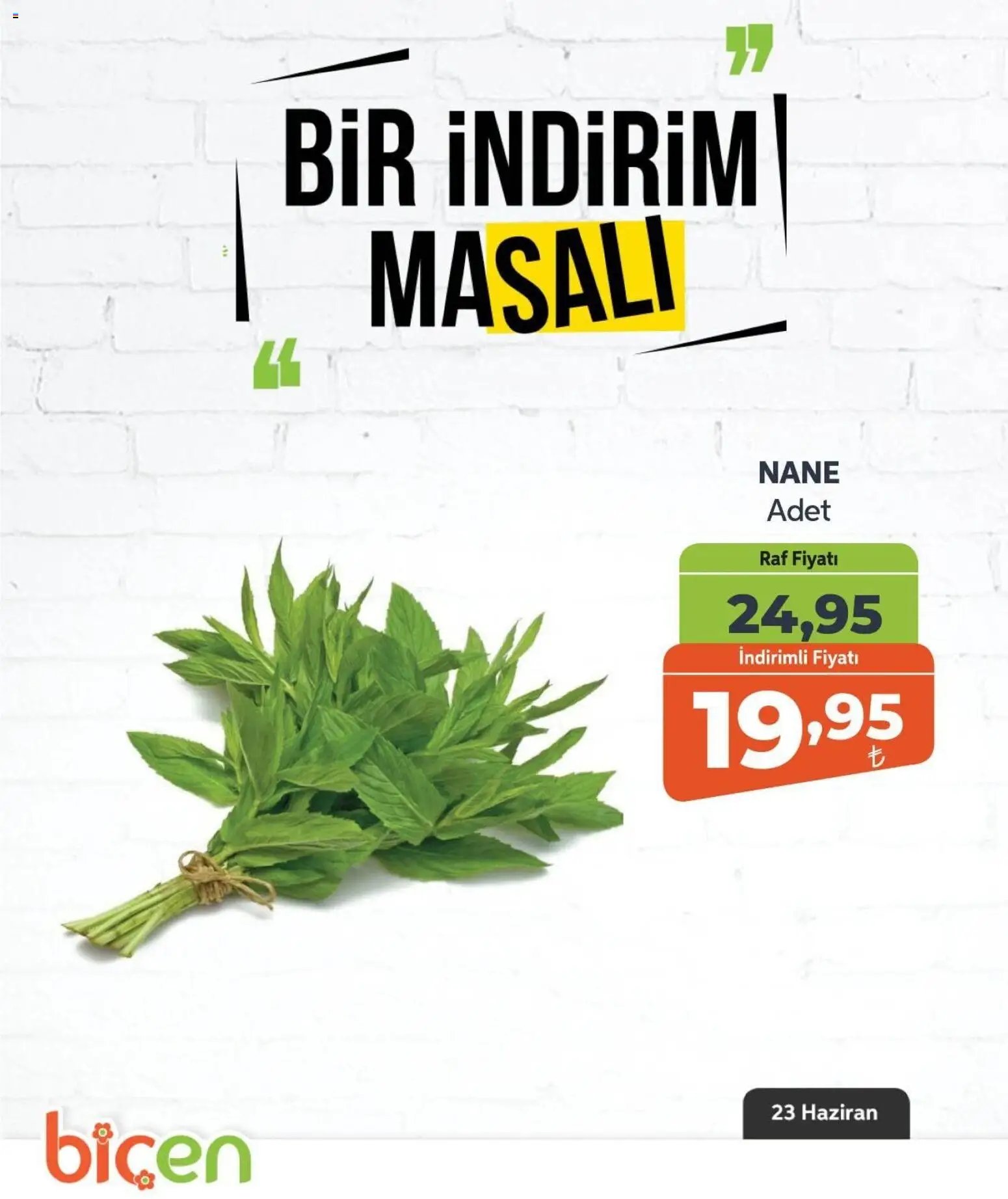 Biçen Market - Bir İndirim MaSalı - sebze