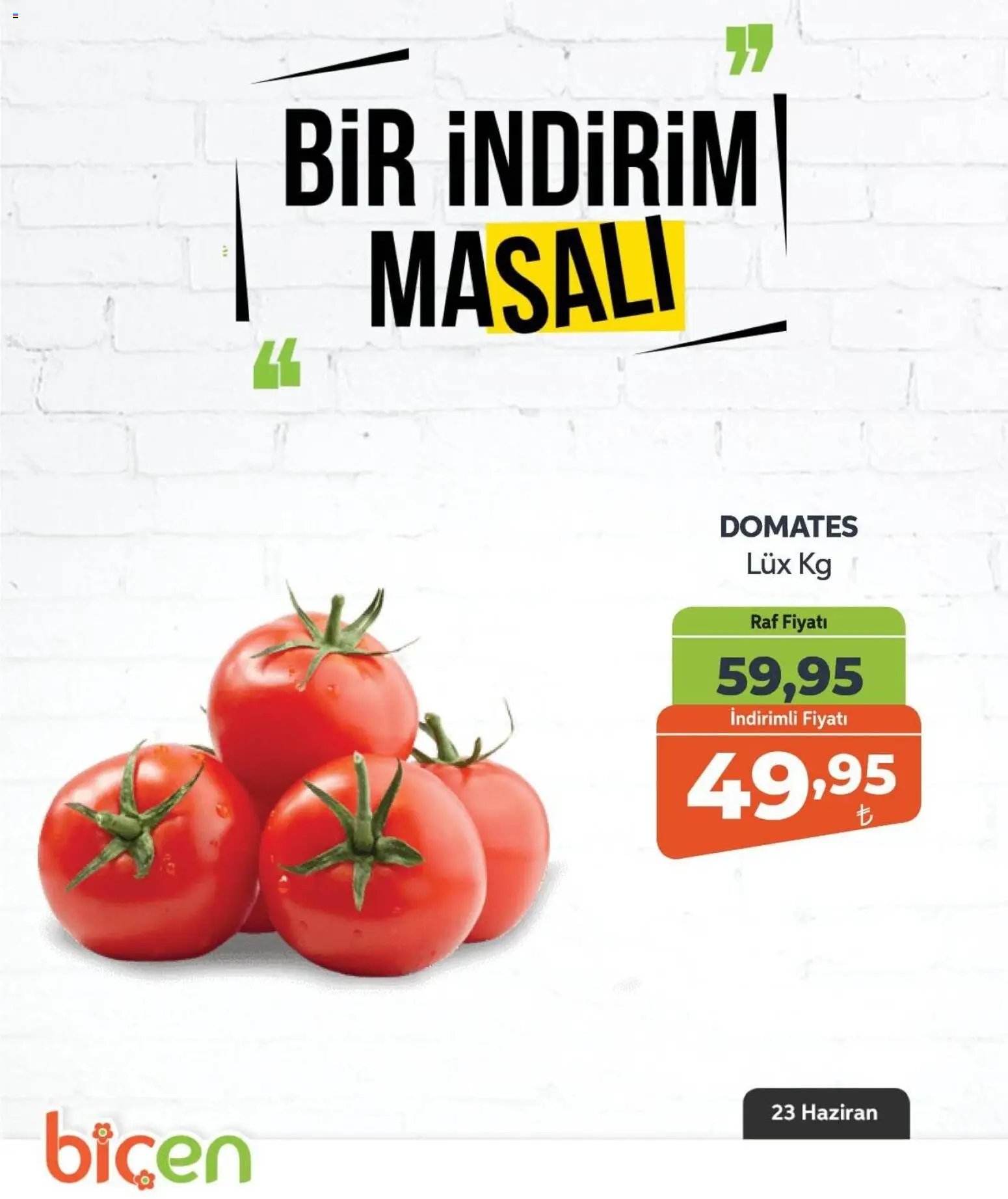 Biçen Market - Bir İndirim MaSalı - sebze