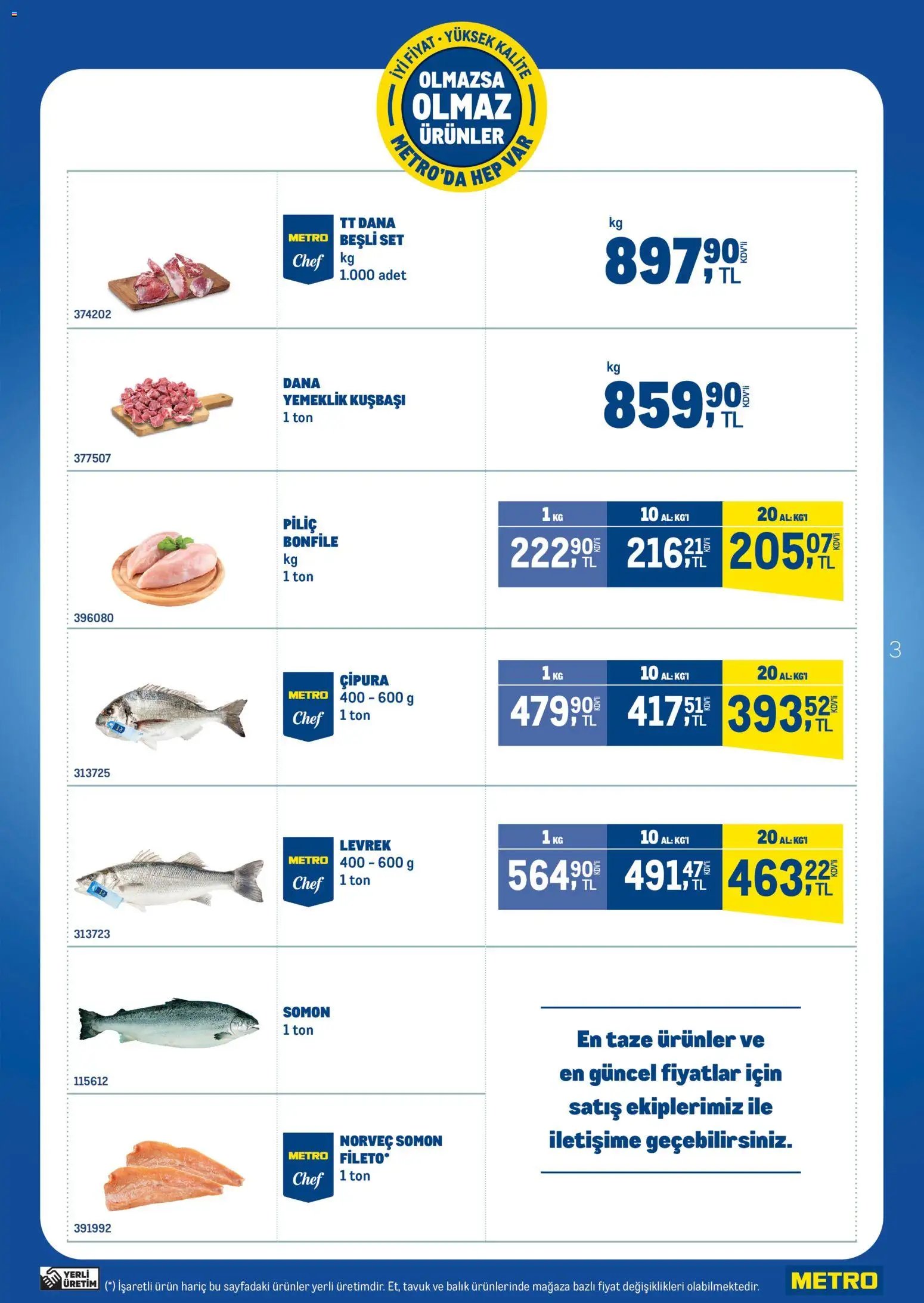 Metro - Olmazsa Olmaz Ürünler