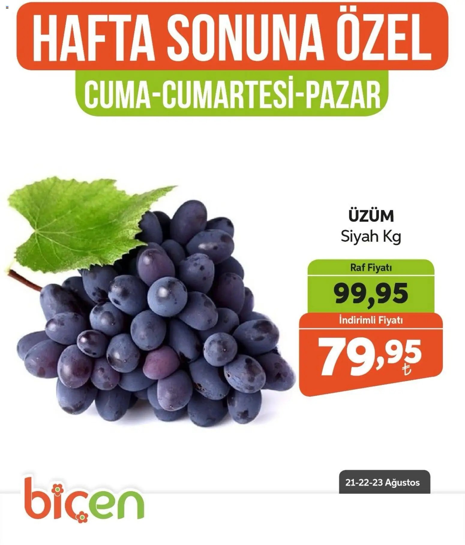 Biçen Market - Hafta Sonuna Özel - Meyve İndirimi