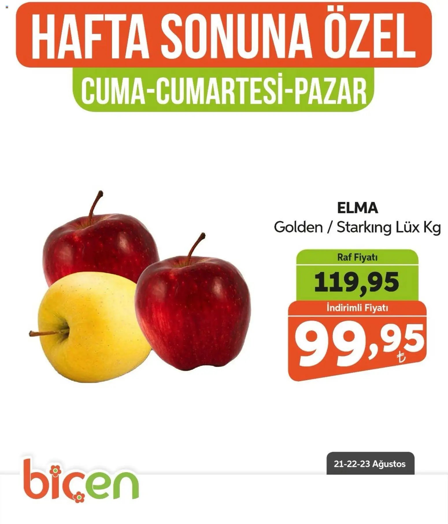 Biçen Market - Hafta Sonuna Özel - Meyve İndirimi