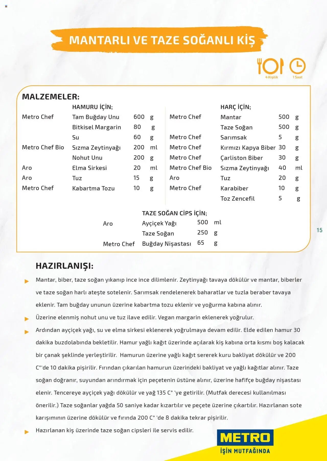 Metro Bitki Bazlı ve Vegan