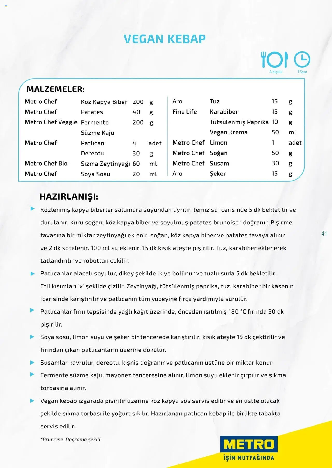 Metro Bitki Bazlı ve Vegan