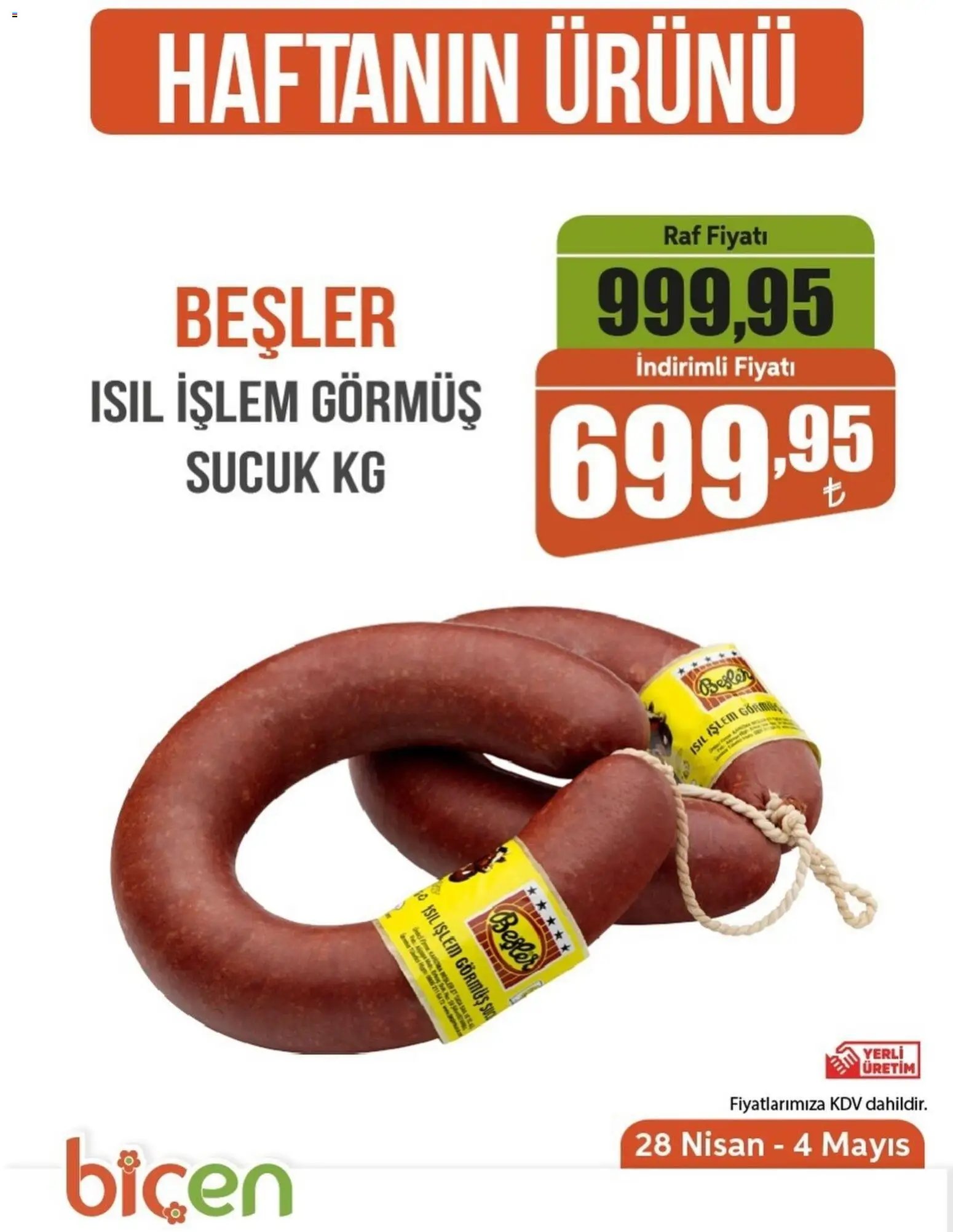 Biçen Market - Haftanın Ürünü