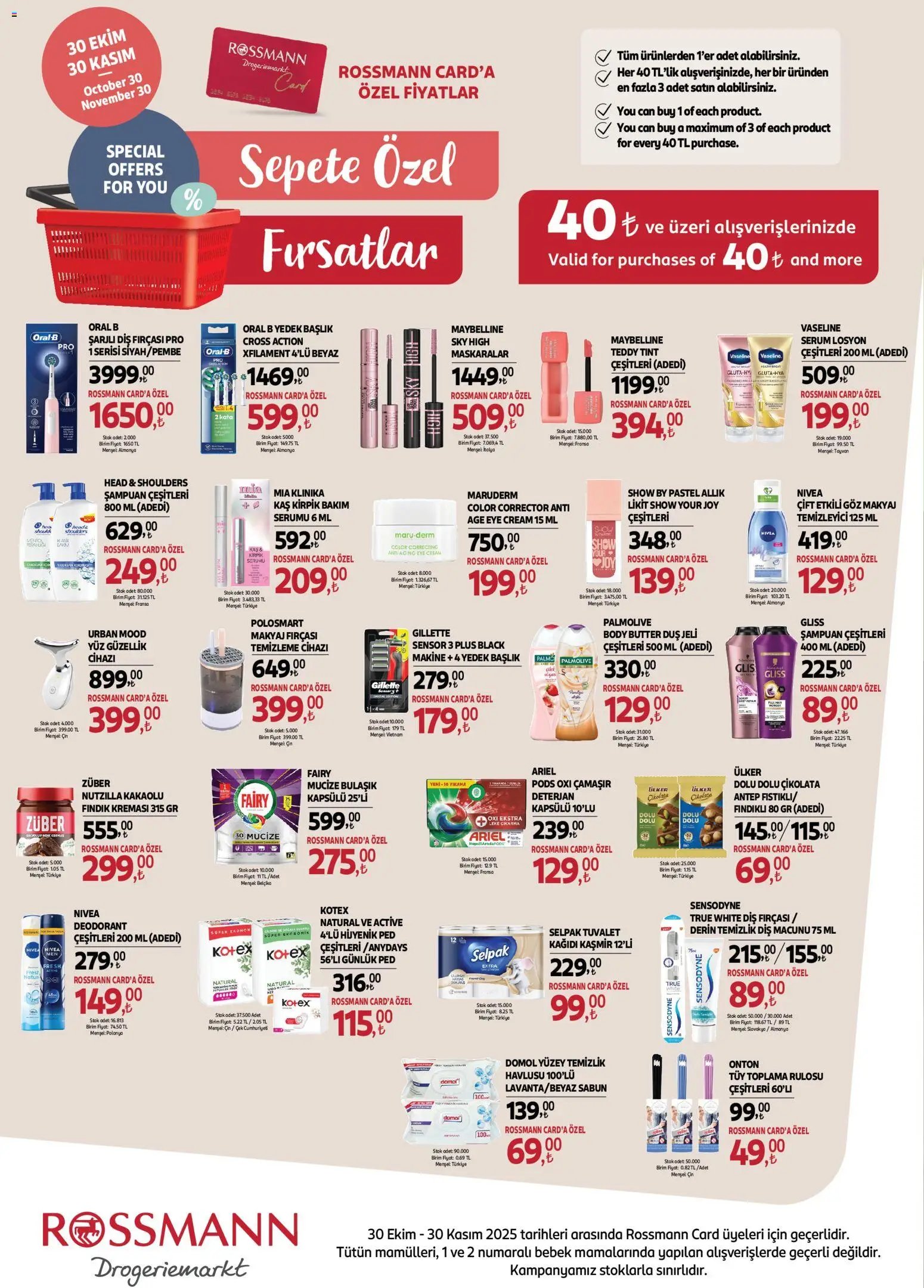 Rossmann - Kasım Kişisel Bakım Kataloğu