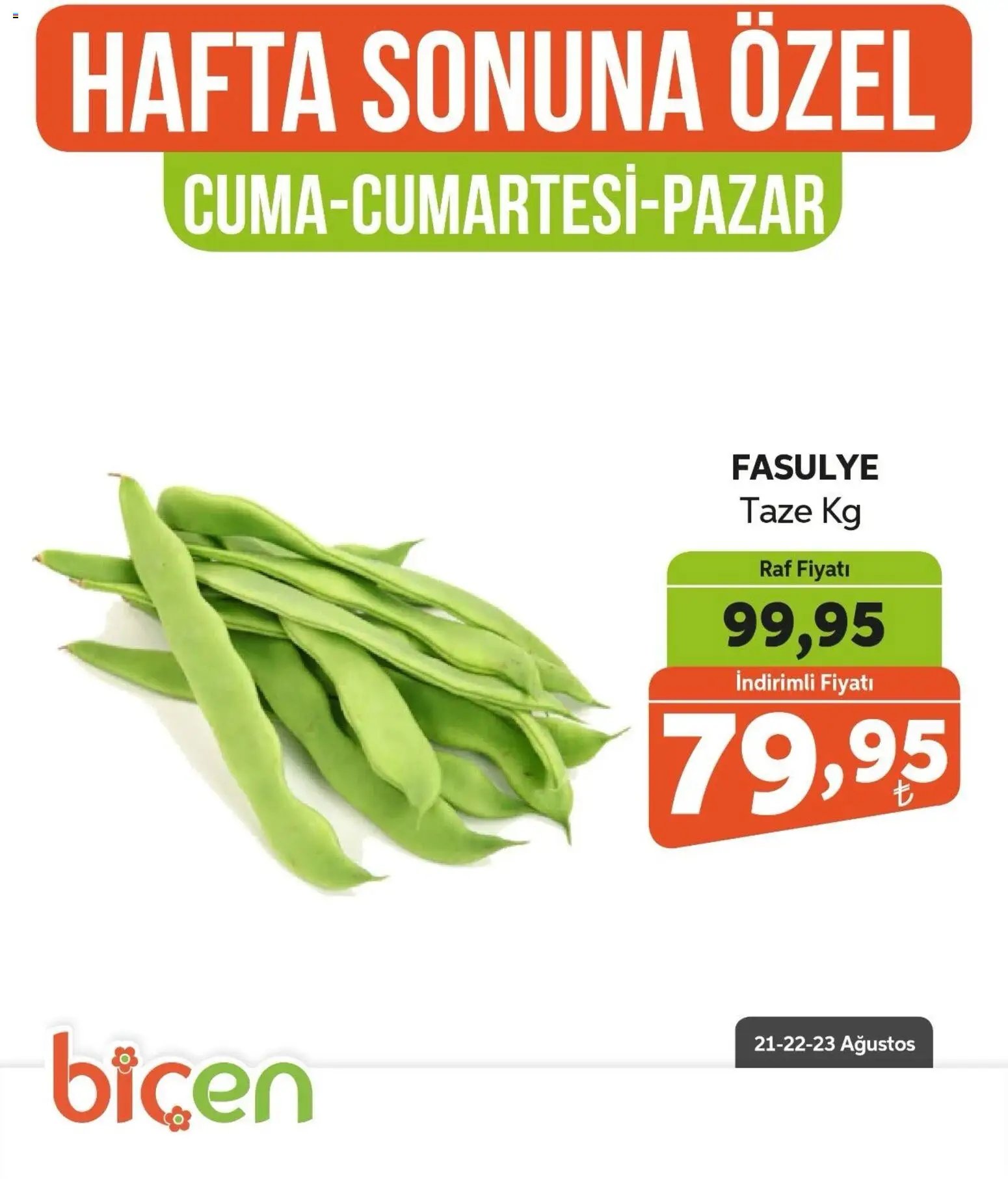 Biçen Market - Hafta Sonuna Özel - Sebze İndirimi