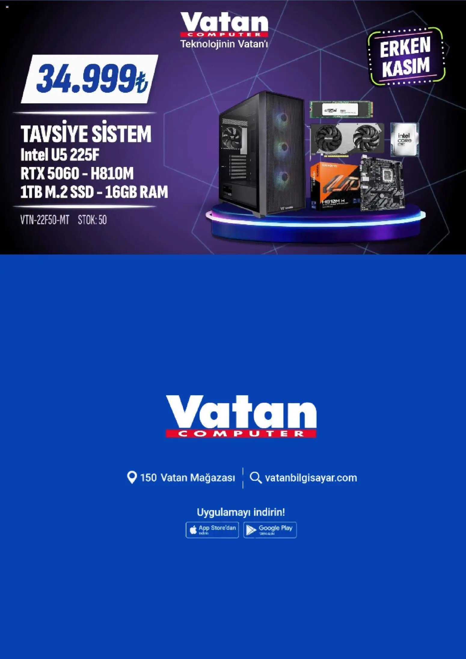 Vatan Bilgisayar İndirim