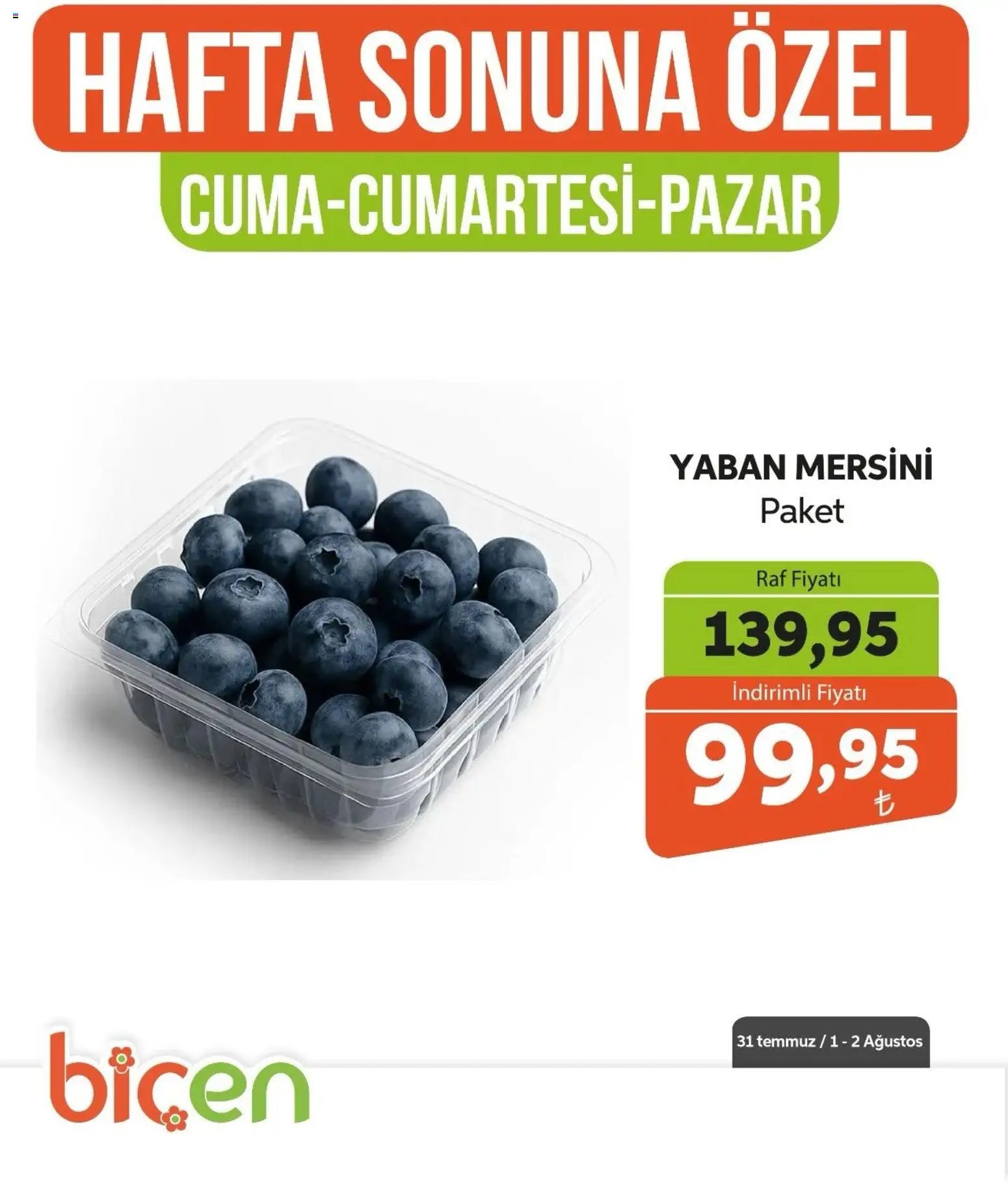 Biçen Market - Hafta Sonuna Özel - Meyve İndirimi