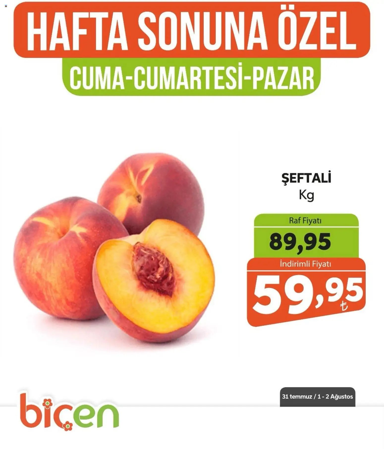 Biçen Market - Hafta Sonuna Özel - Meyve İndirimi