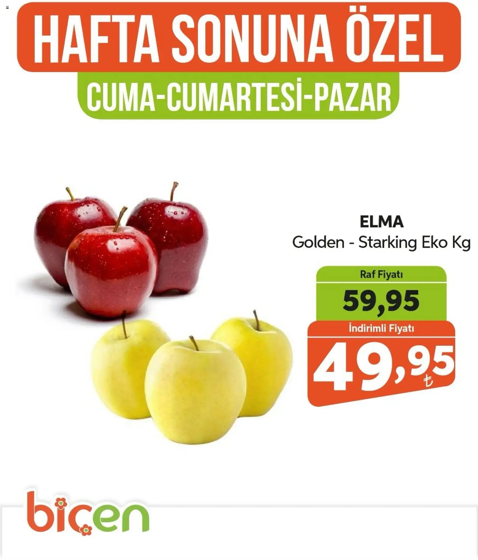 Biçen Market Hafta Sonuna Özel - Meyve İndirimi