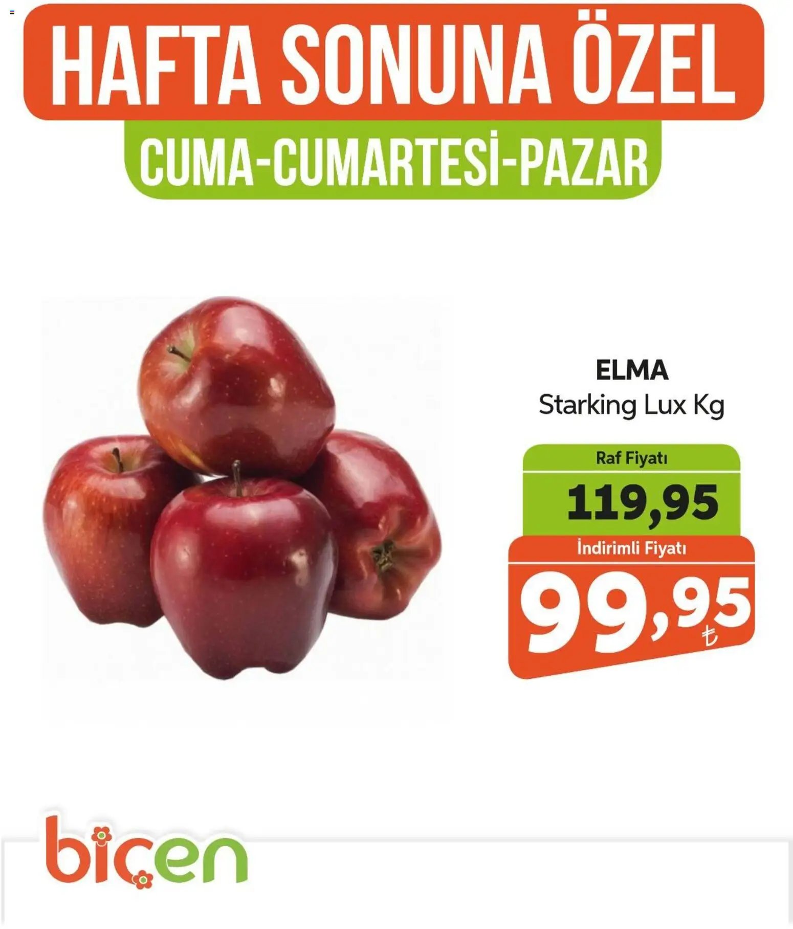 Biçen Market Hafta Sonuna Özel - Meyve İndirimi