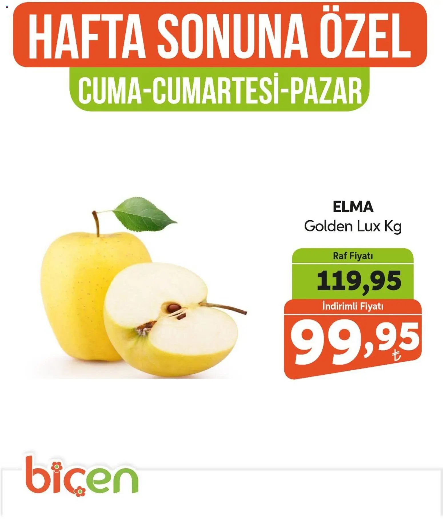 Biçen Market Hafta Sonuna Özel - Meyve İndirimi