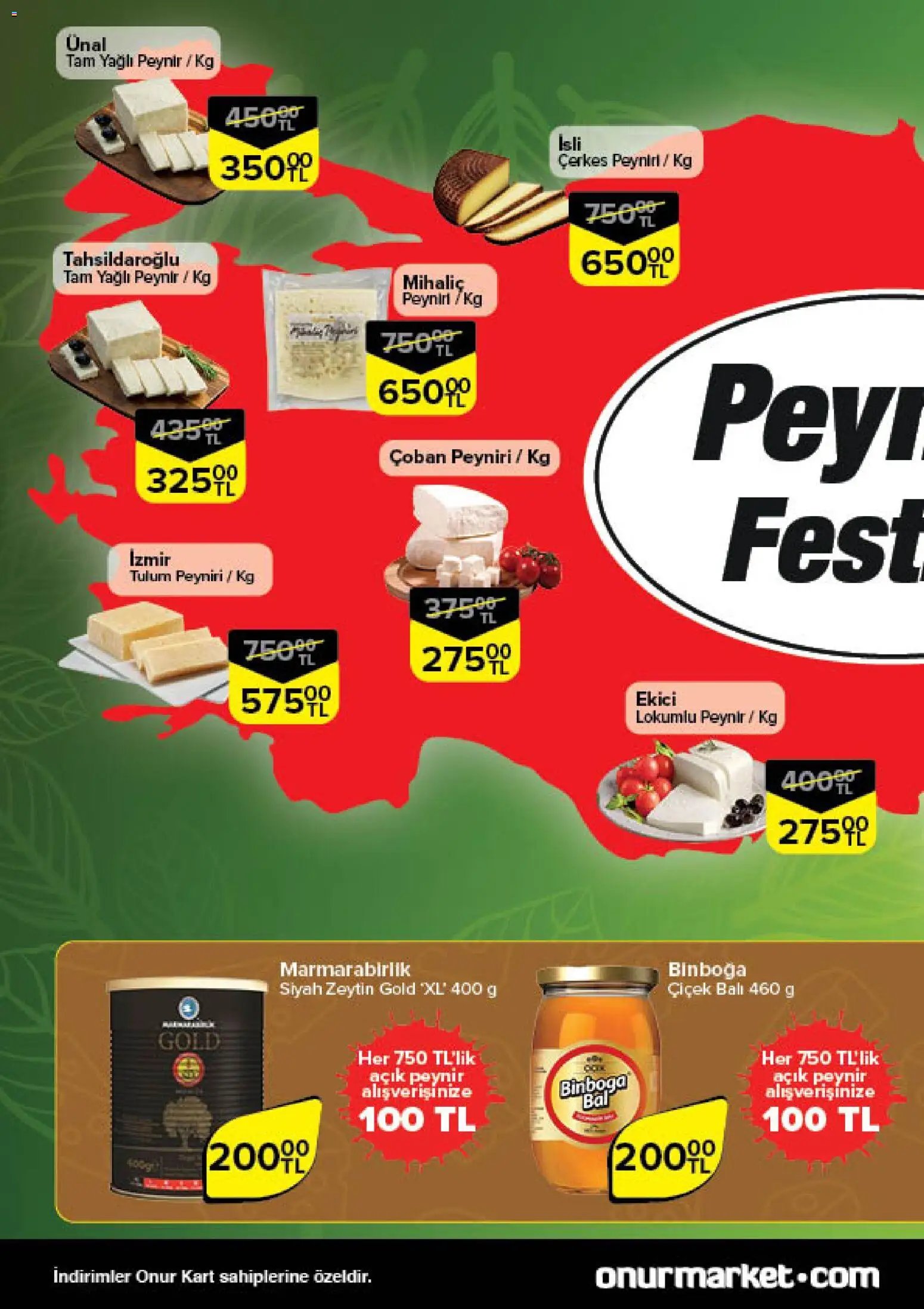 Onur Market Taze Ürünlerde İndirimler - Trakya