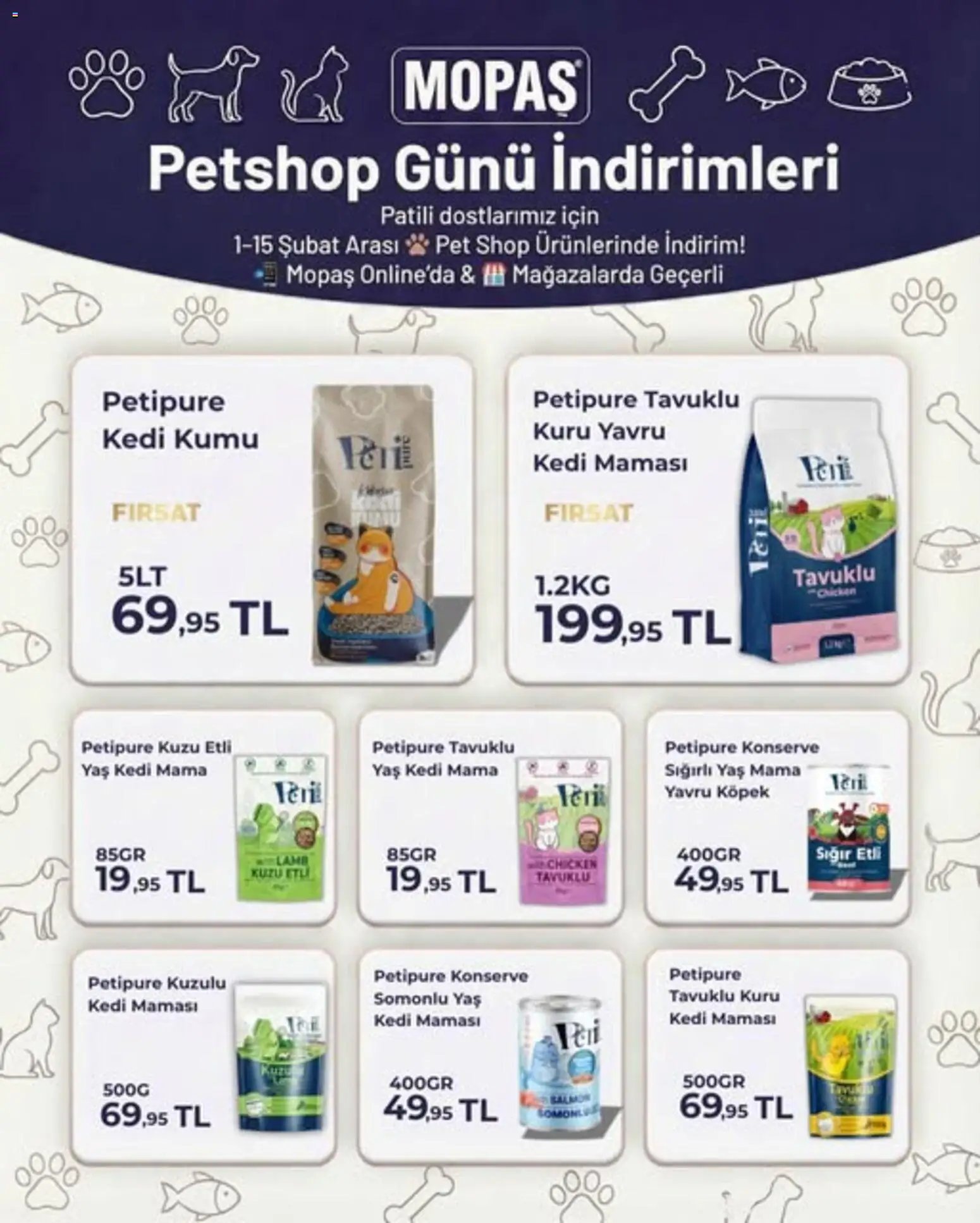 Mopaş Petshop Günü indirimleri