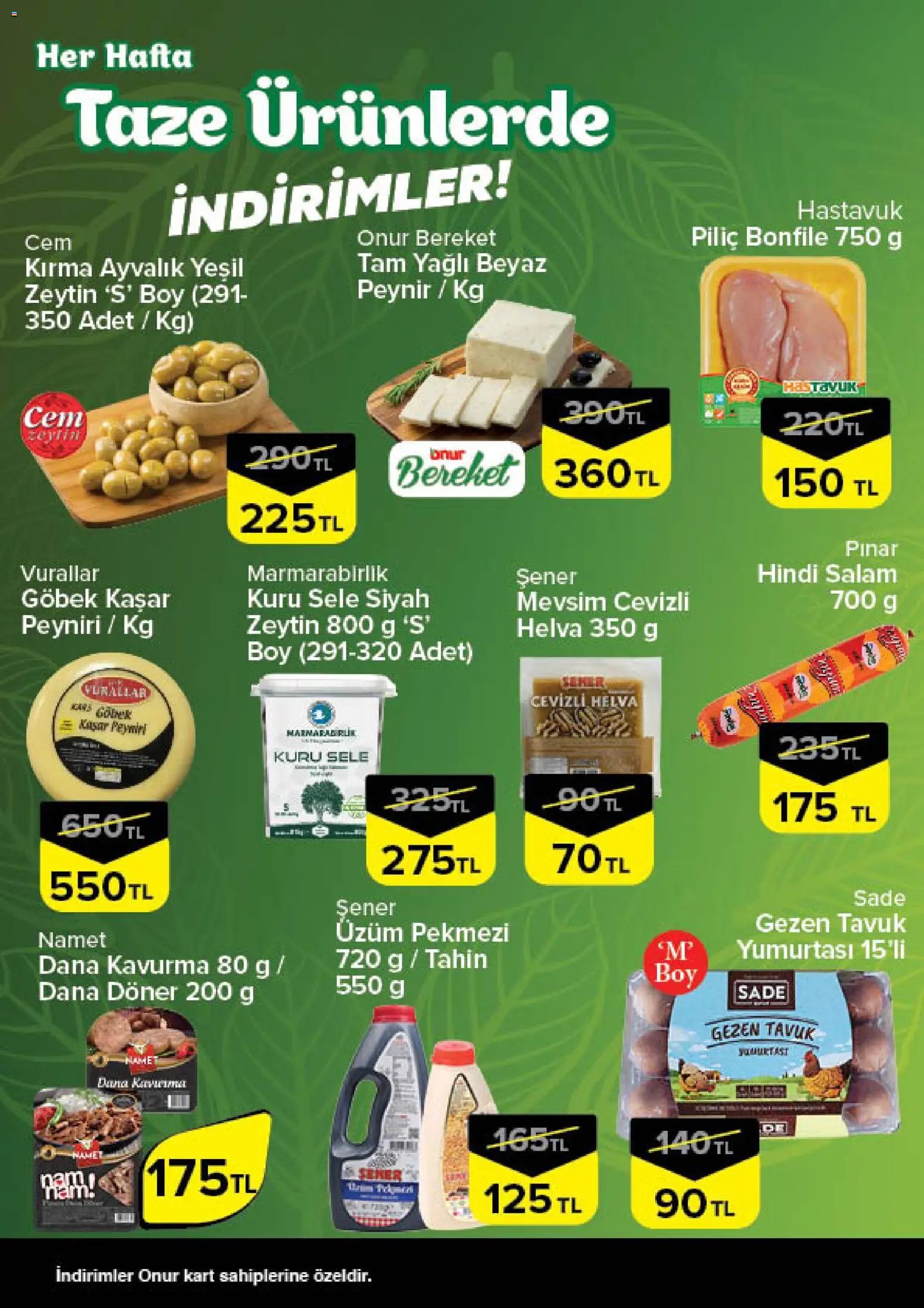 Onur Market - Taze Ürünlerde İndirimler - Bursa