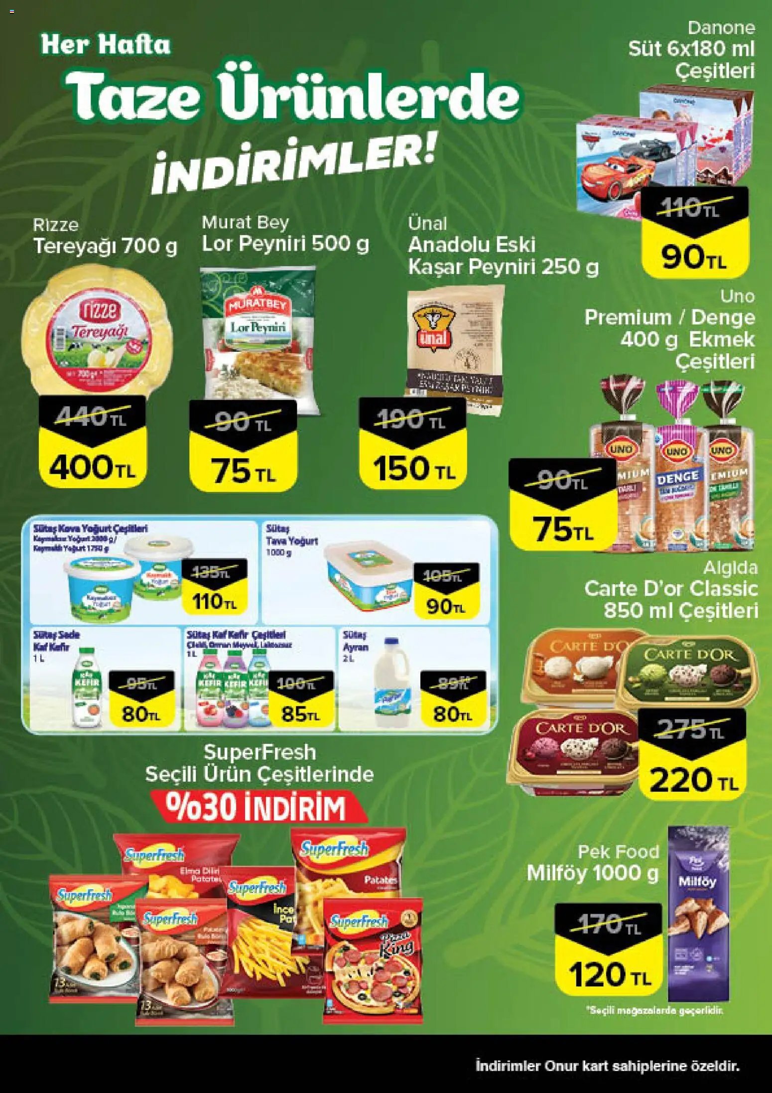 Onur Market - Taze Ürünlerde İndirimler - Bursa