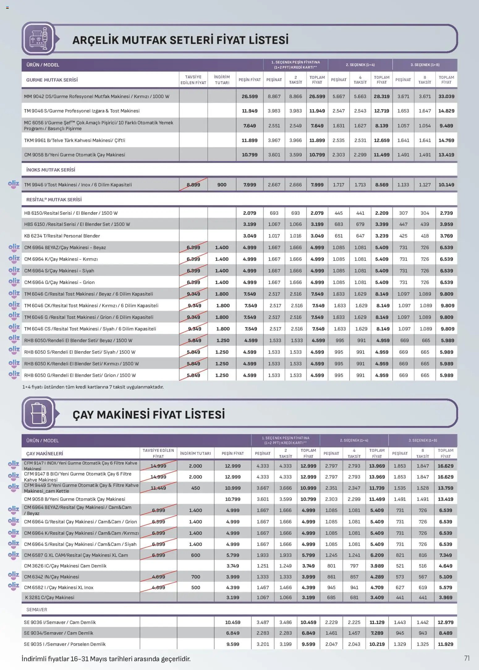 Arçelik Katalog