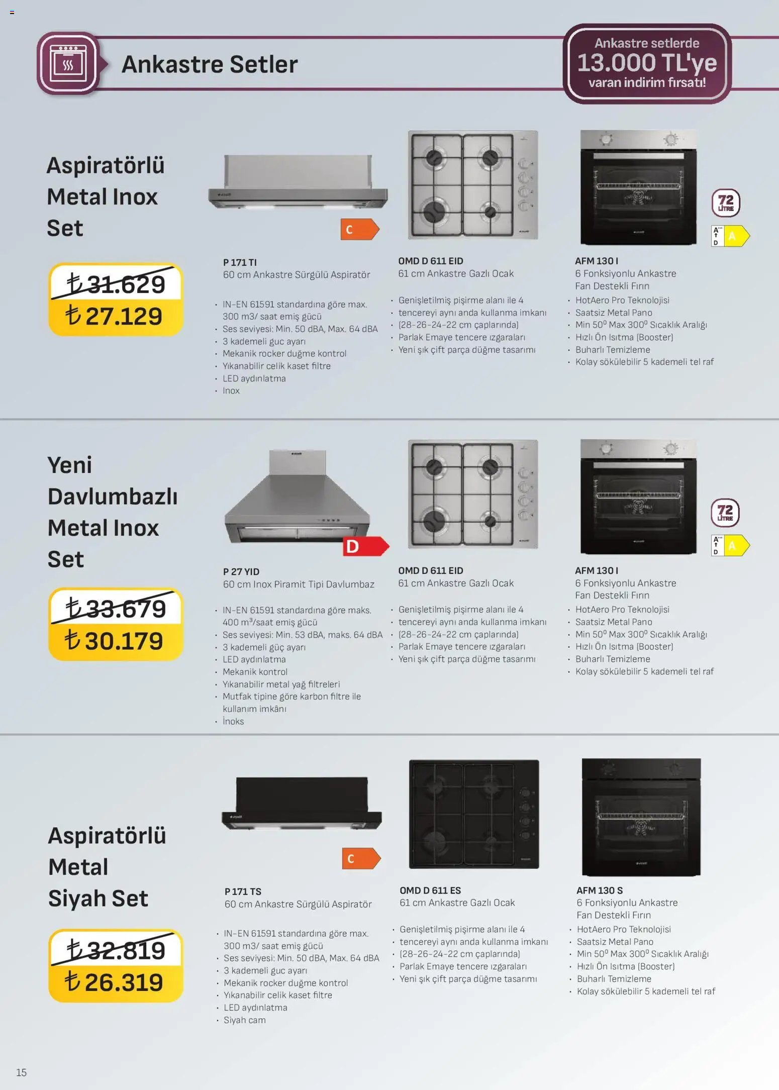 Arçelik - Ankastre Kataloğu