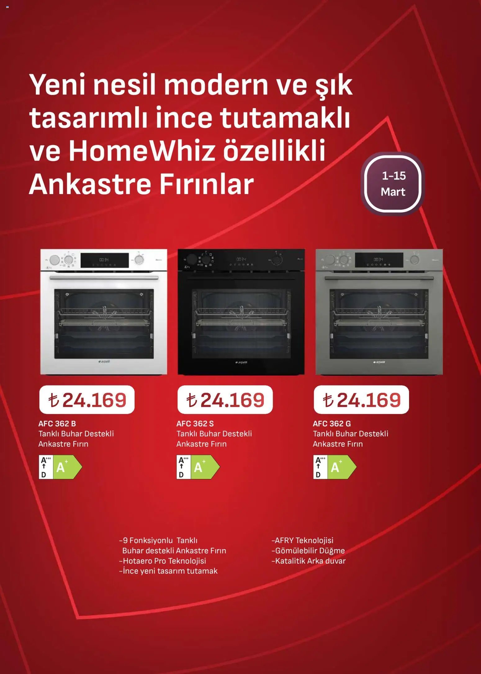 Arçelik - Ankastre Kataloğu