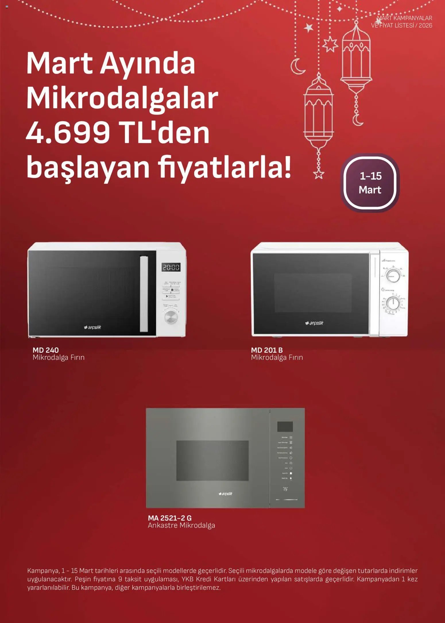 Arçelik - Ankastre Kataloğu