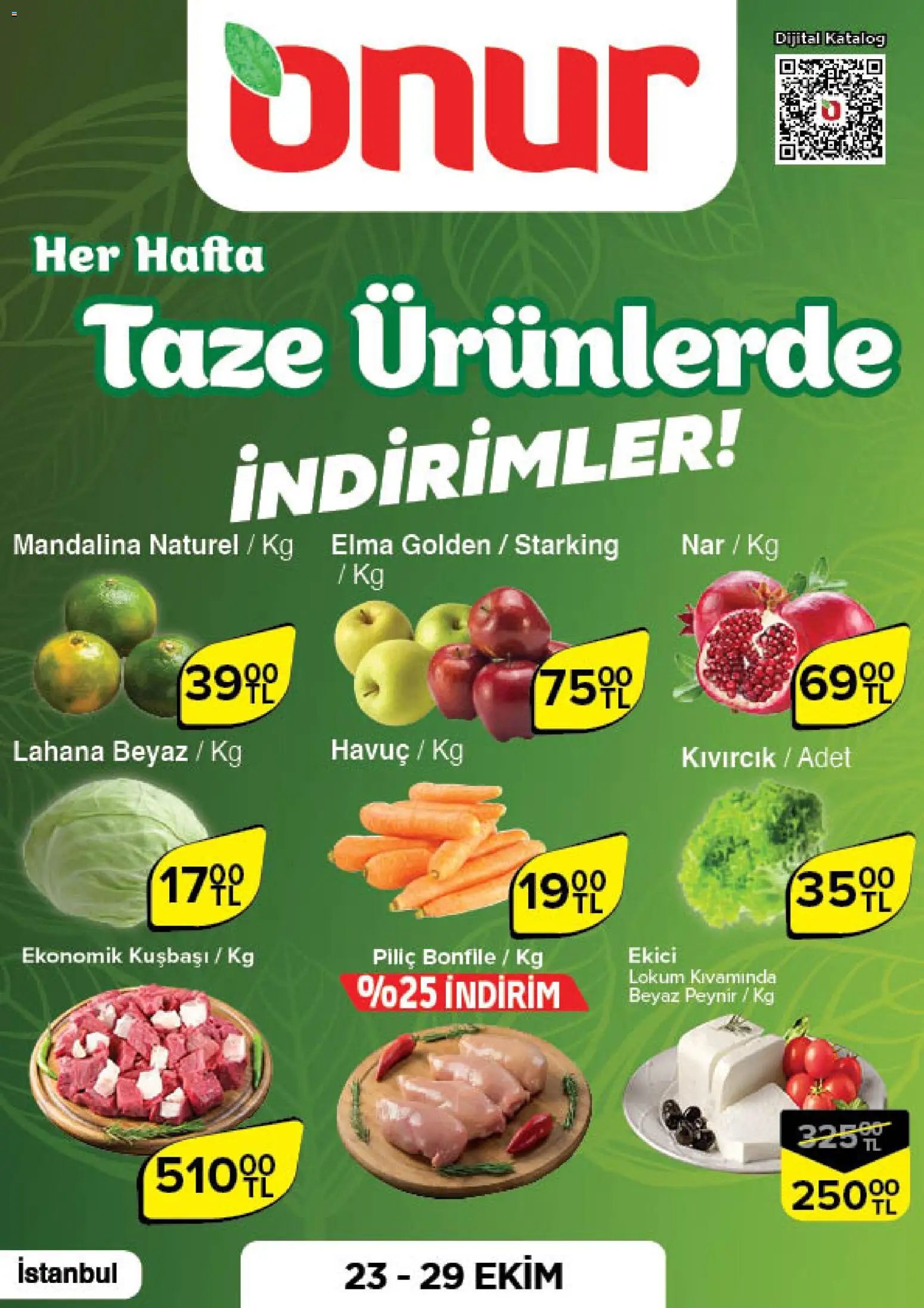 Onur Market Taze Ürünlerde İndirimler - İstanbul