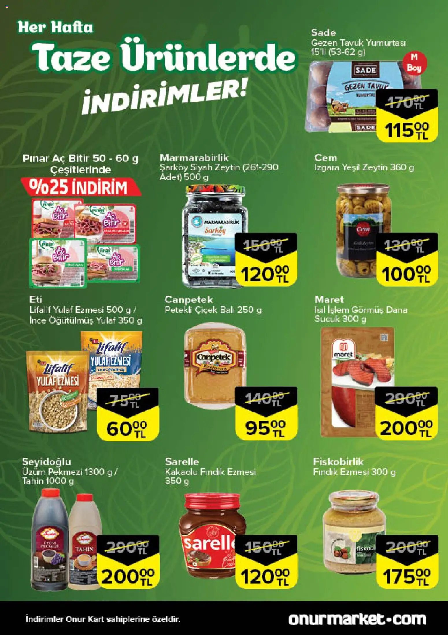 Onur Market Taze Ürünlerde İndirimler - İstanbul