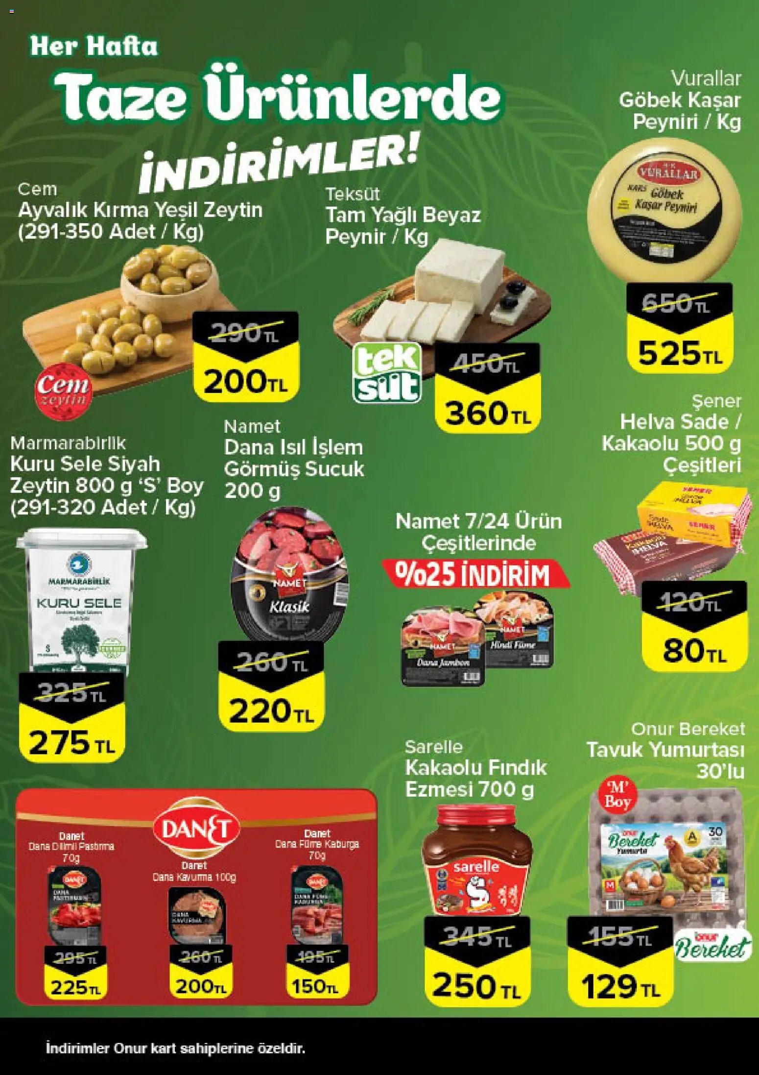 Onur Market - Taze Ürünlerde İndirimler - Bursa