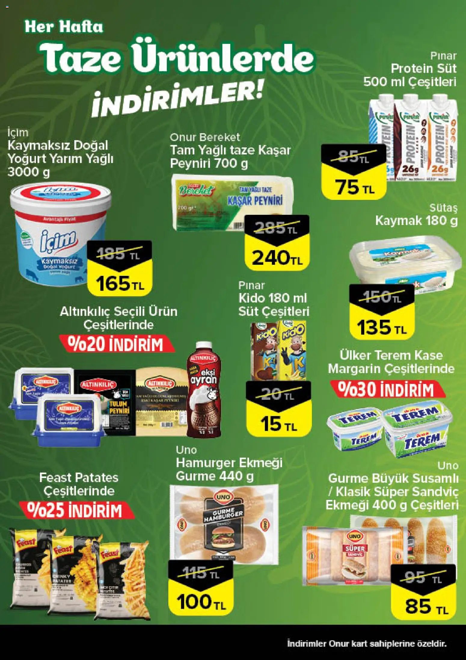 Onur Market - Taze Ürünlerde İndirimler - Bursa