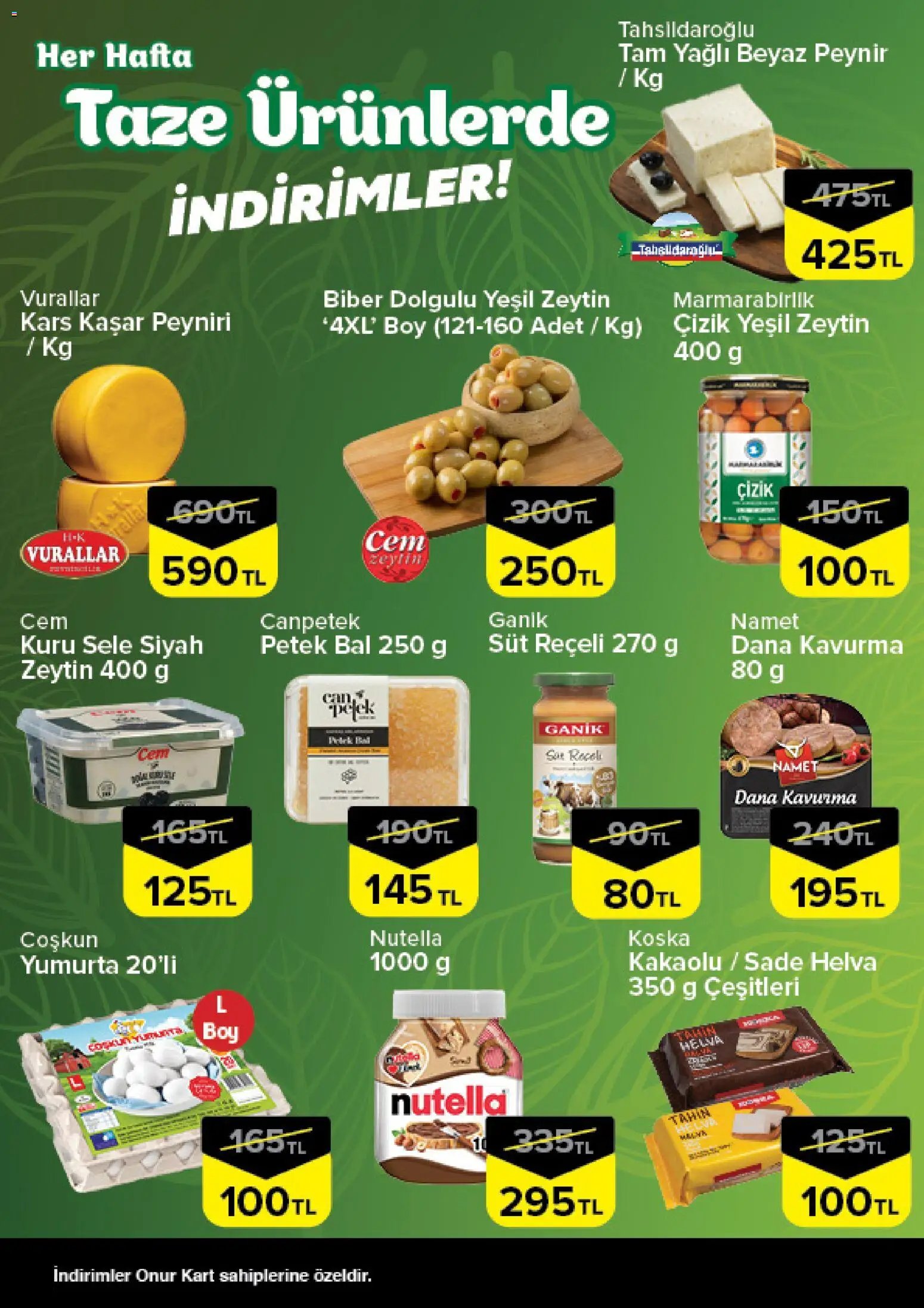 Onur Market - Taze Ürünlerde İndirimler