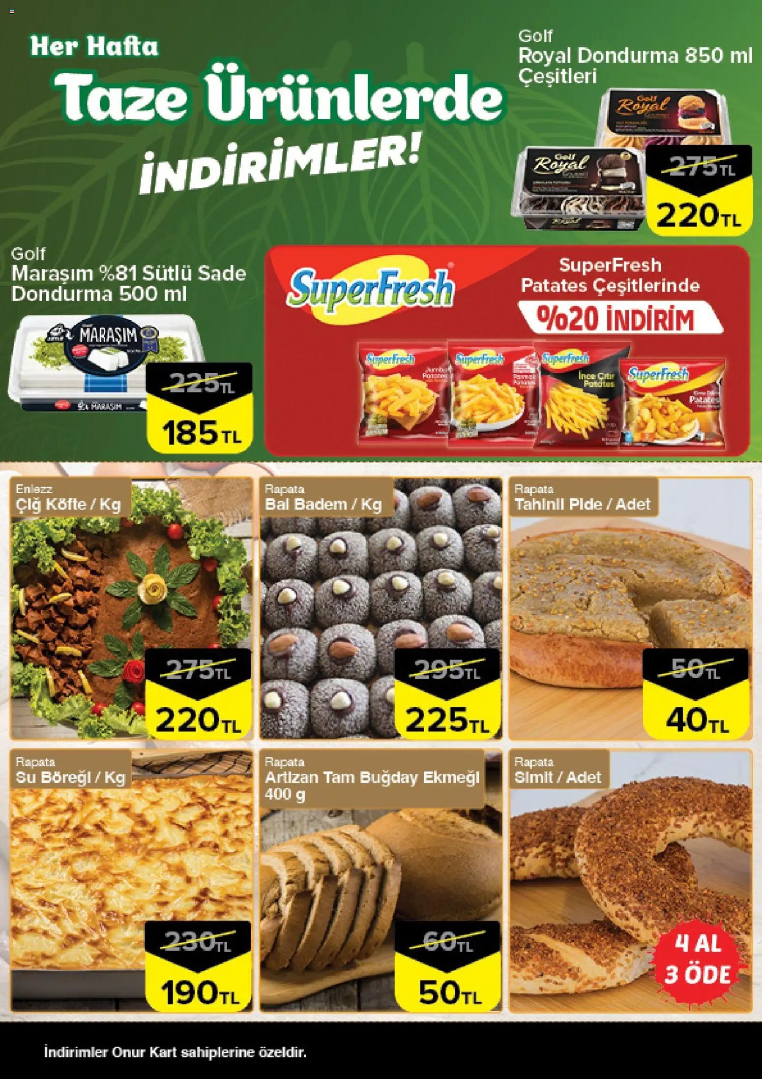 Onur Market - Taze Ürünlerde İndirimler