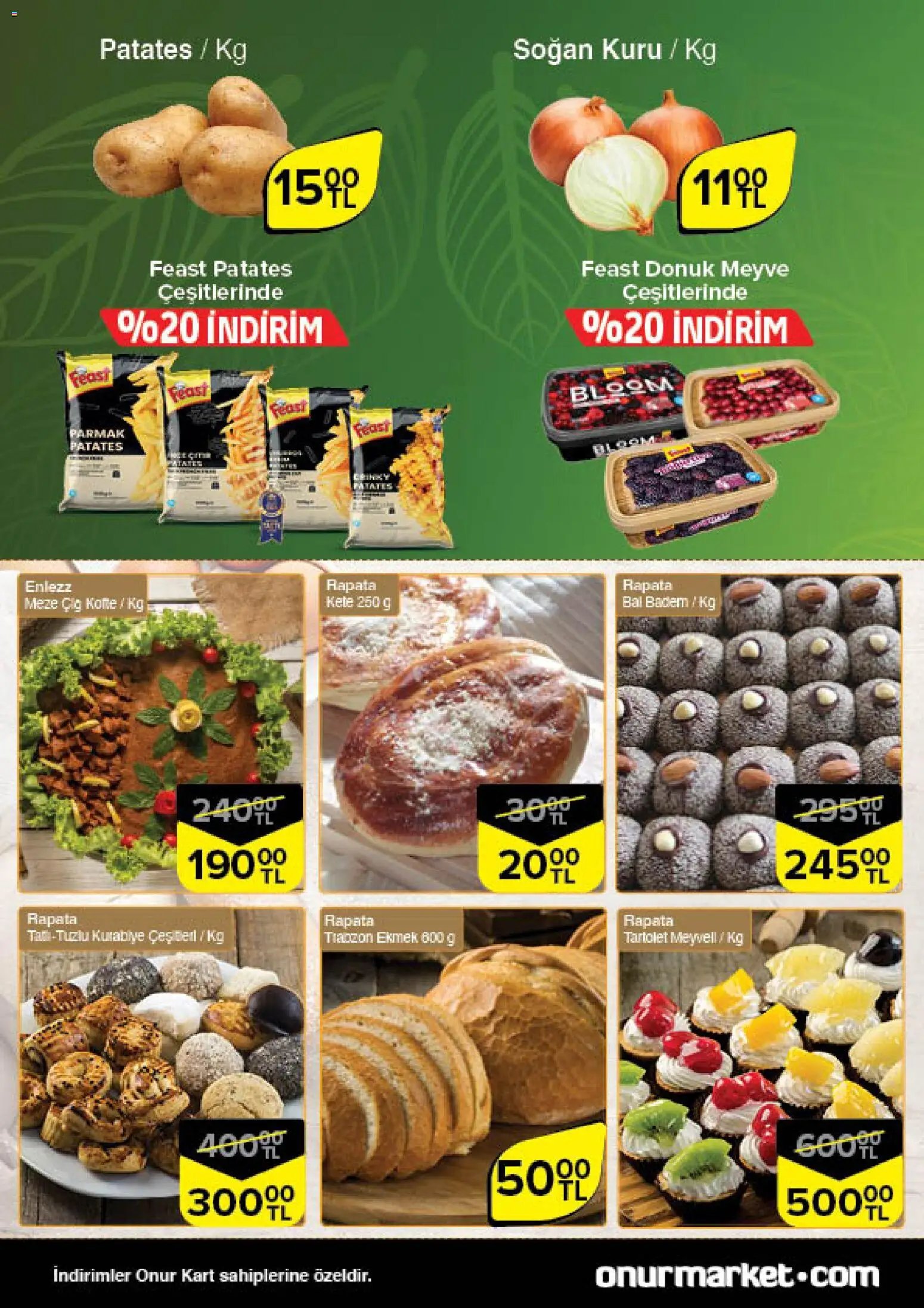 Onur Market Taze Ürünlerde İndirimler - Trakya