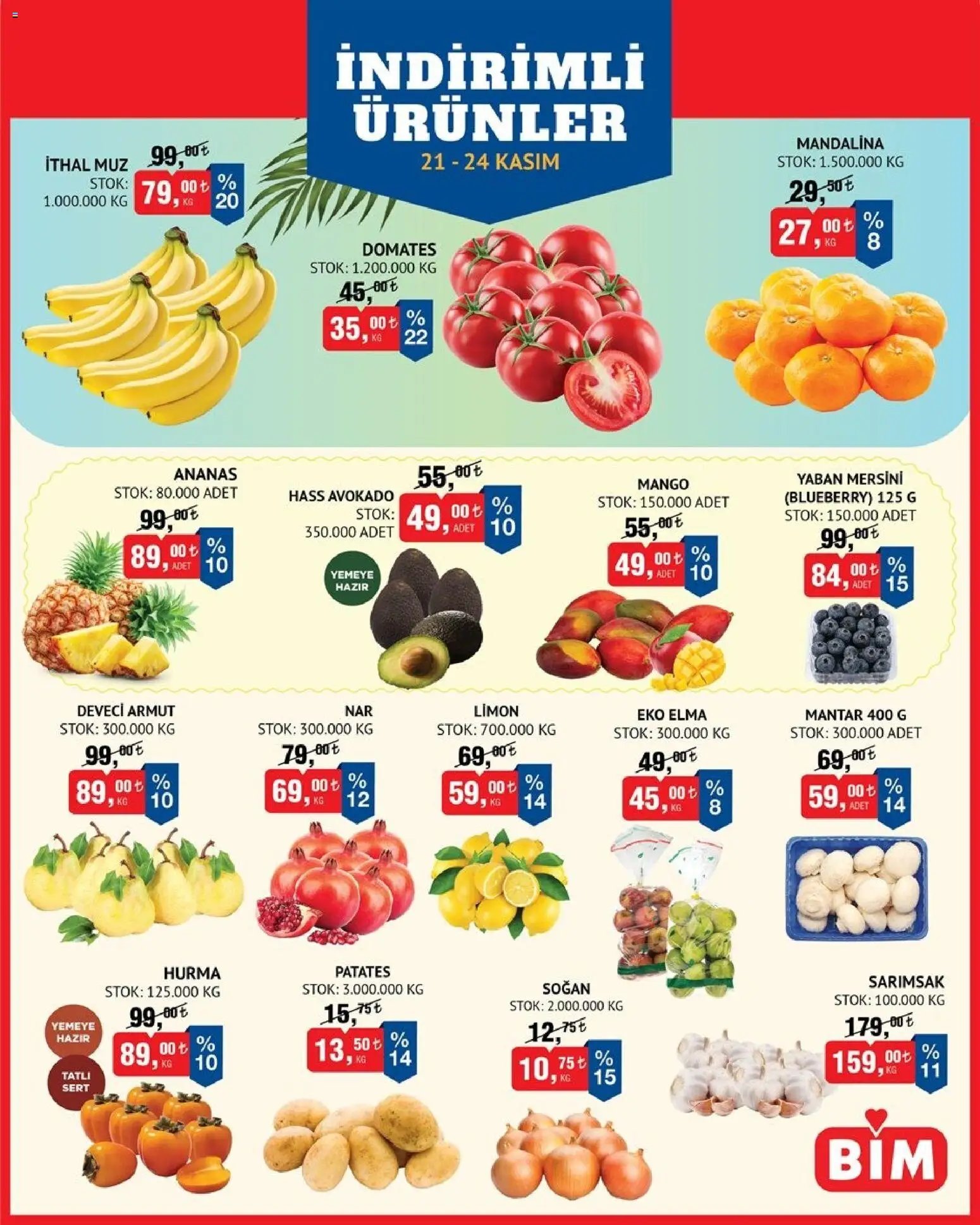 BİM Meyve Sebze