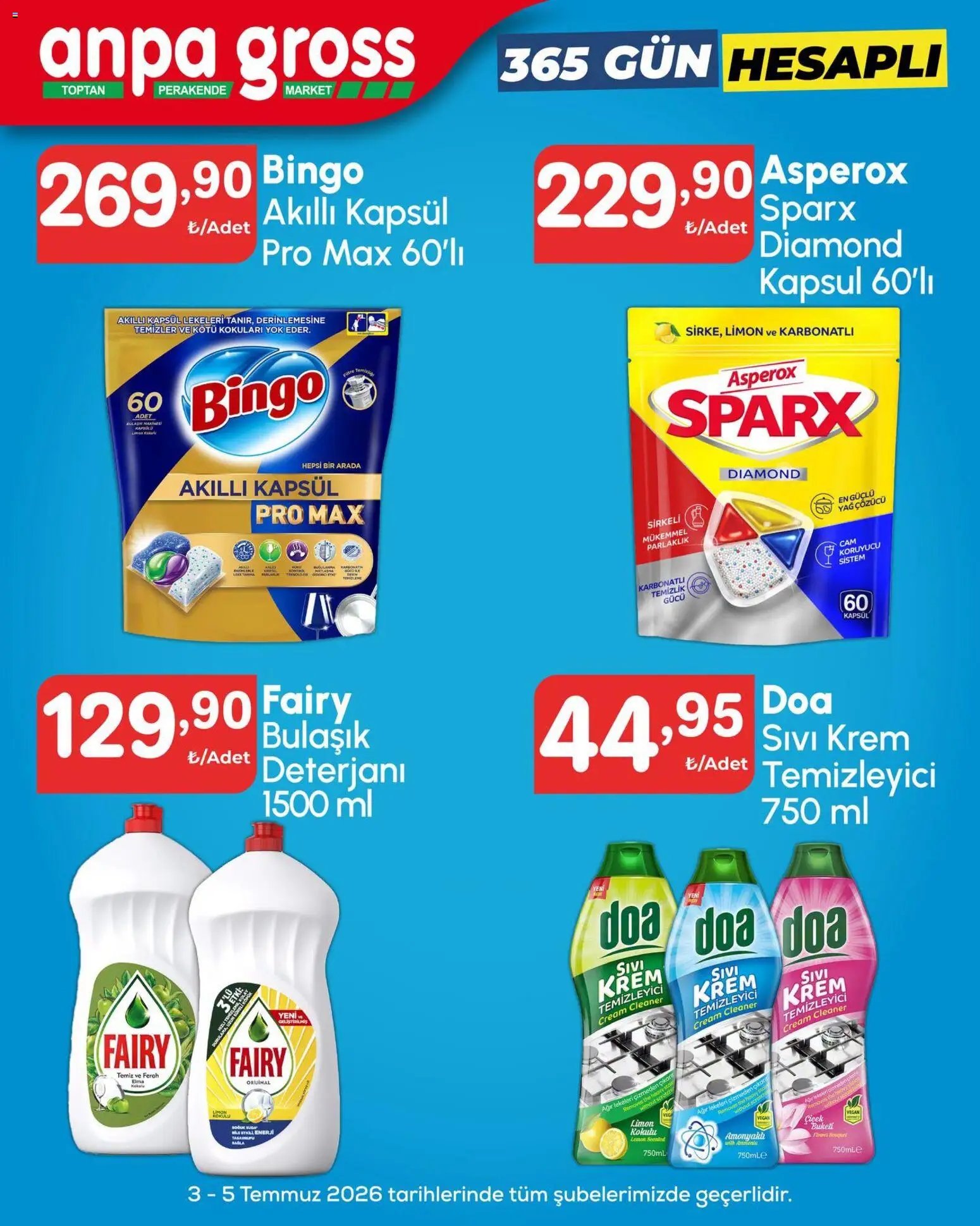 Anpa Gross Bakım ürünlerinde indirim