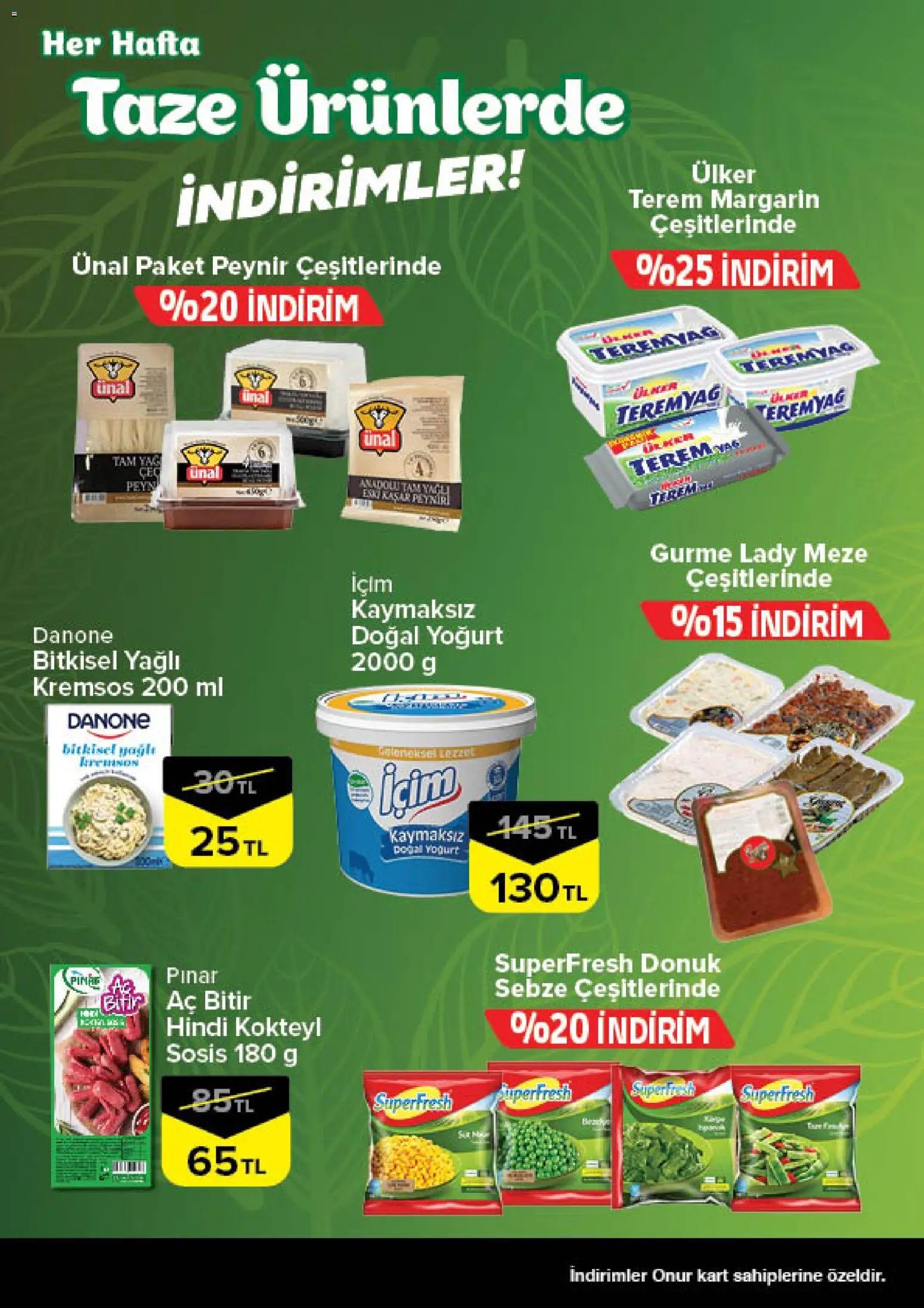 Onur Market - Taze Ürünlerde İndirimler
