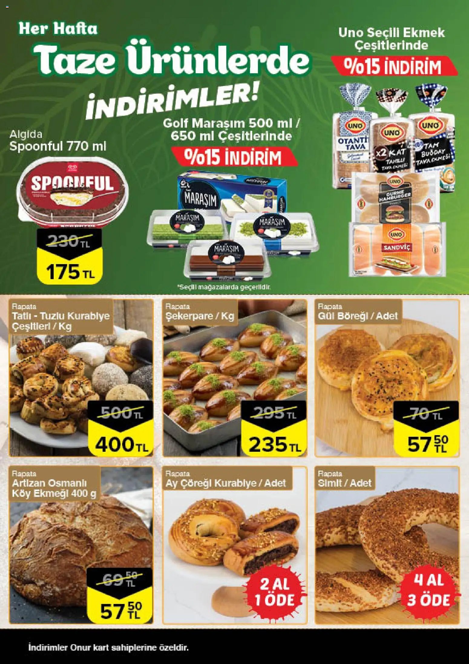 Onur Market - Taze Ürünlerde İndirimler