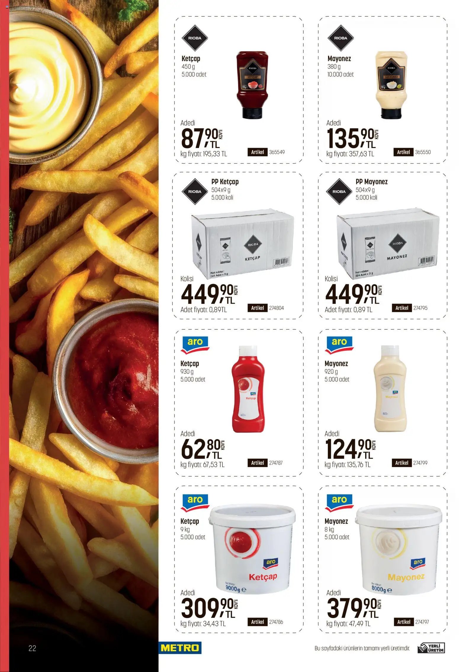 Metro - Fast Food Kataloğu