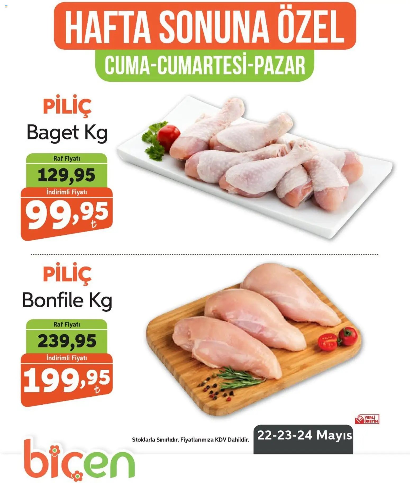 Biçen Market - Hafta Sonuna Özel - Piliç