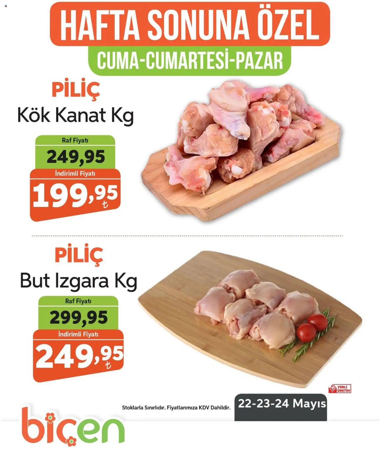 Biçen Market - Hafta Sonuna Özel - Piliç