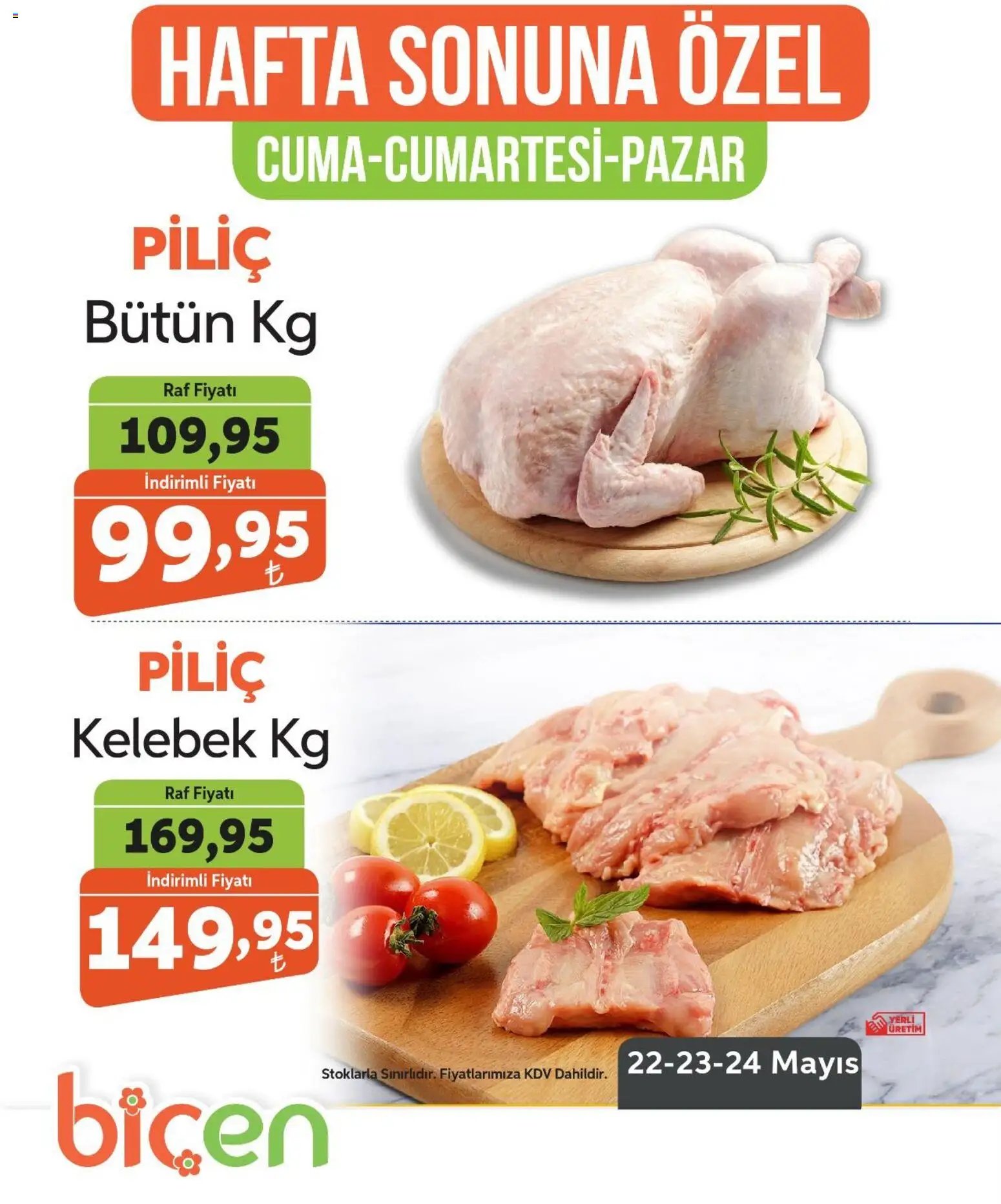 Biçen Market - Hafta Sonuna Özel - Piliç